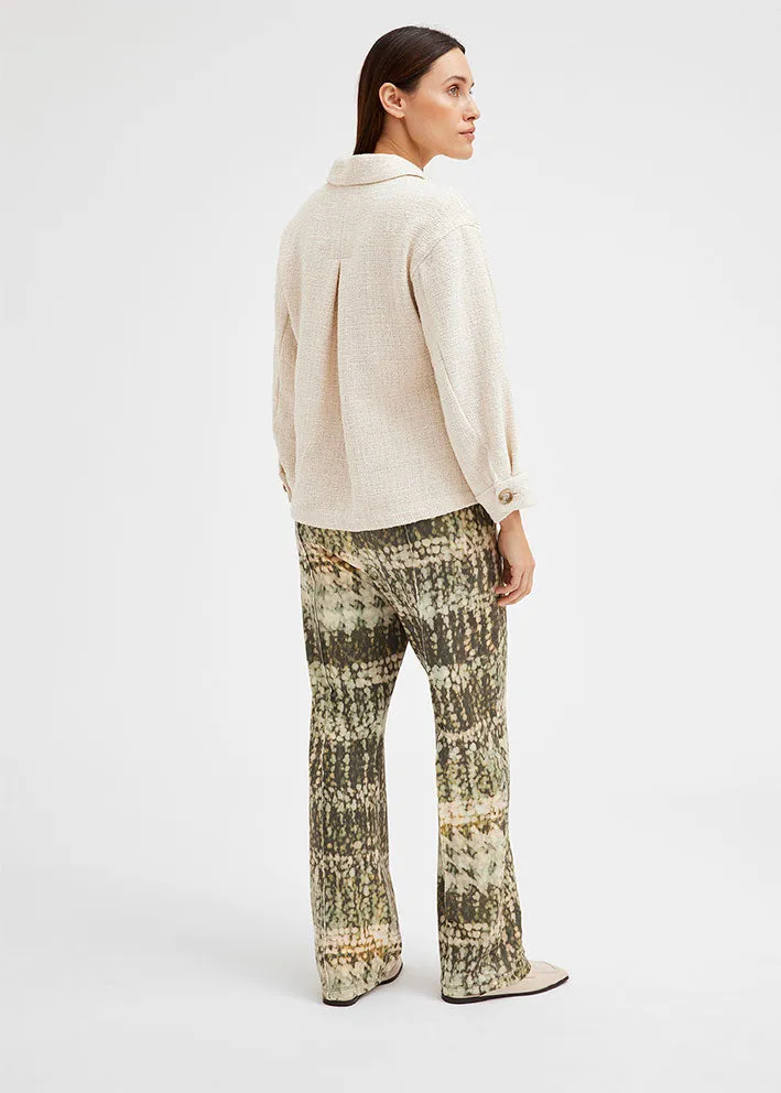 Gustav Marisa jersey pants 52000 Bukser - Olive w. Beige Print