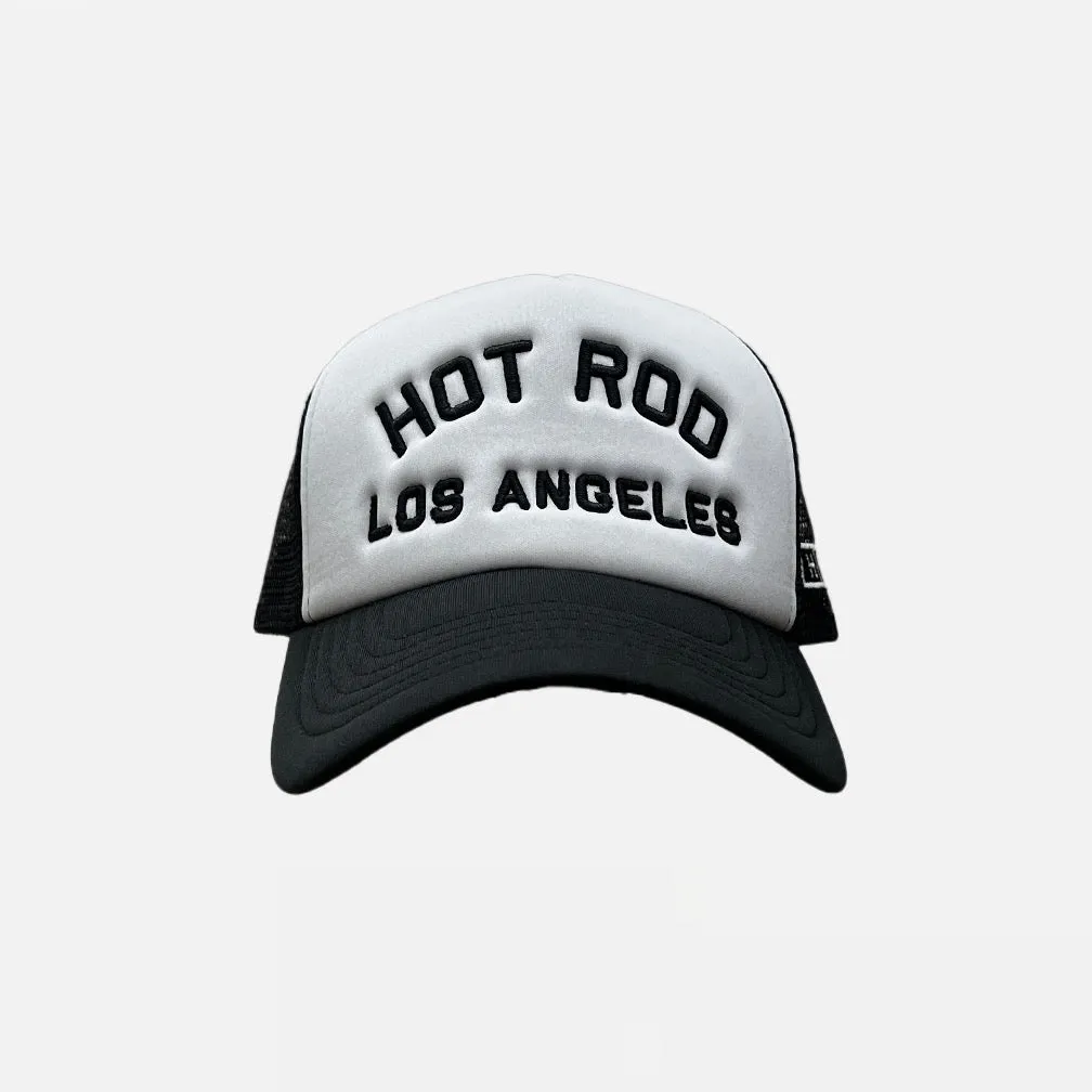 HOT ROD 2 TONE ESSENTIAL FOAM TRUCKER (BLACK/WHITE)