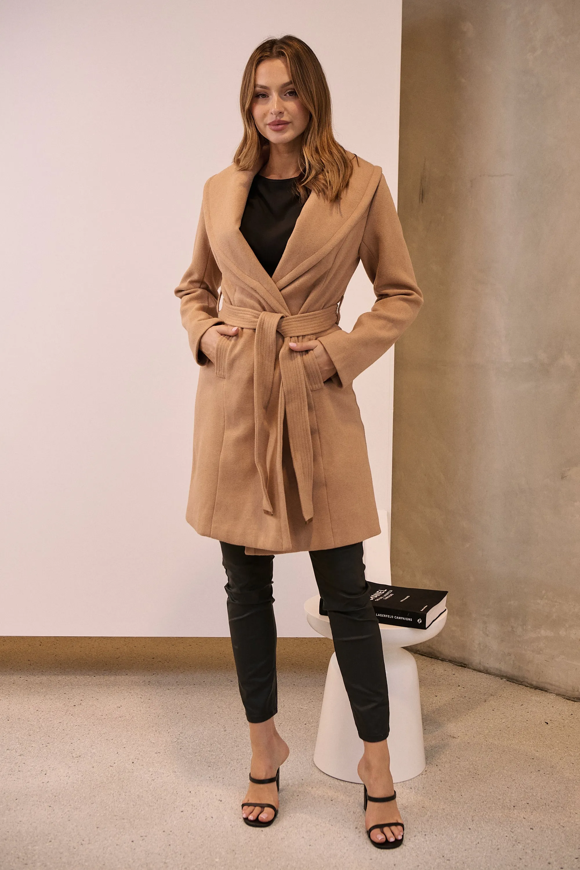 Ivy Camel Winter Wrap Coat