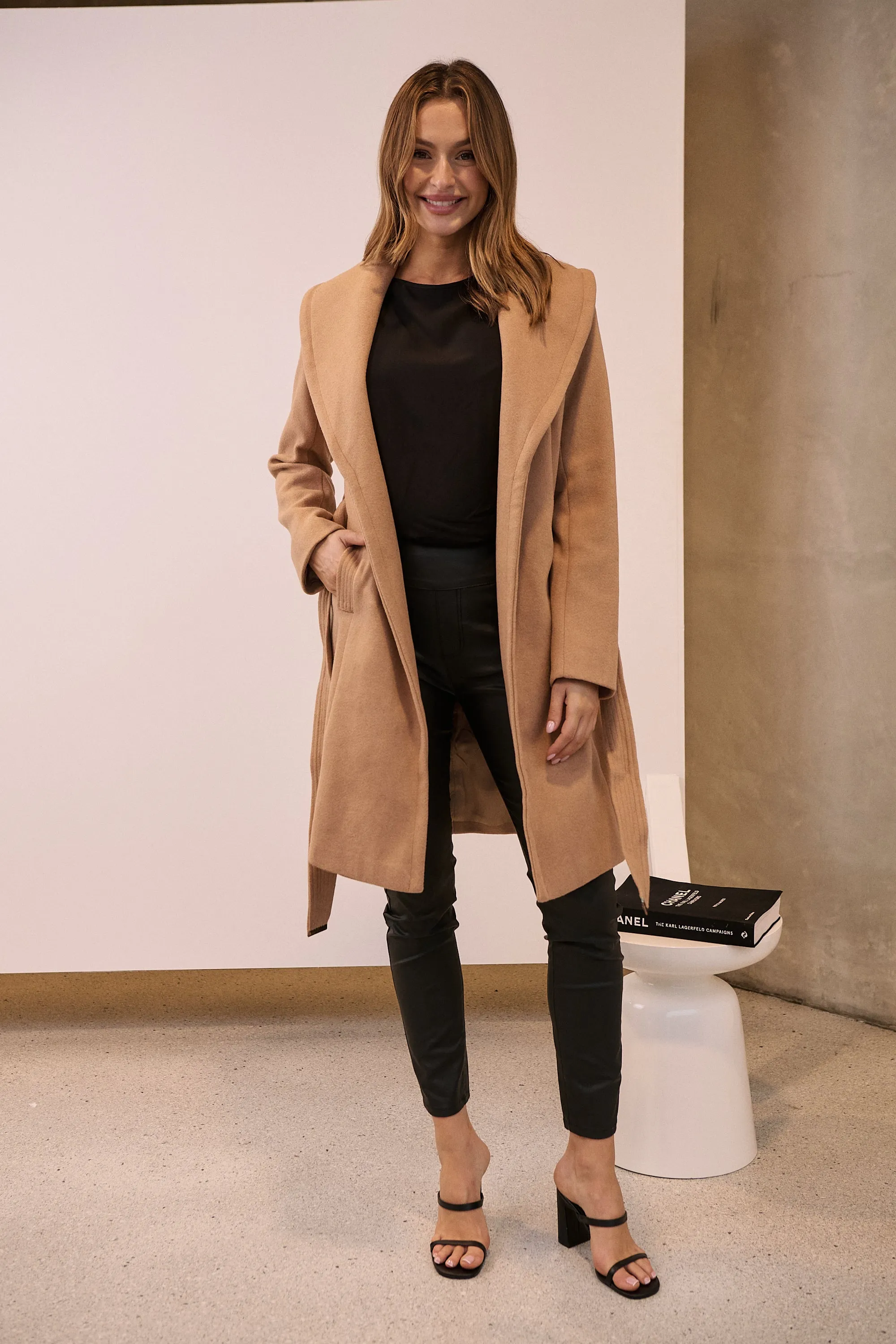 Ivy Camel Winter Wrap Coat