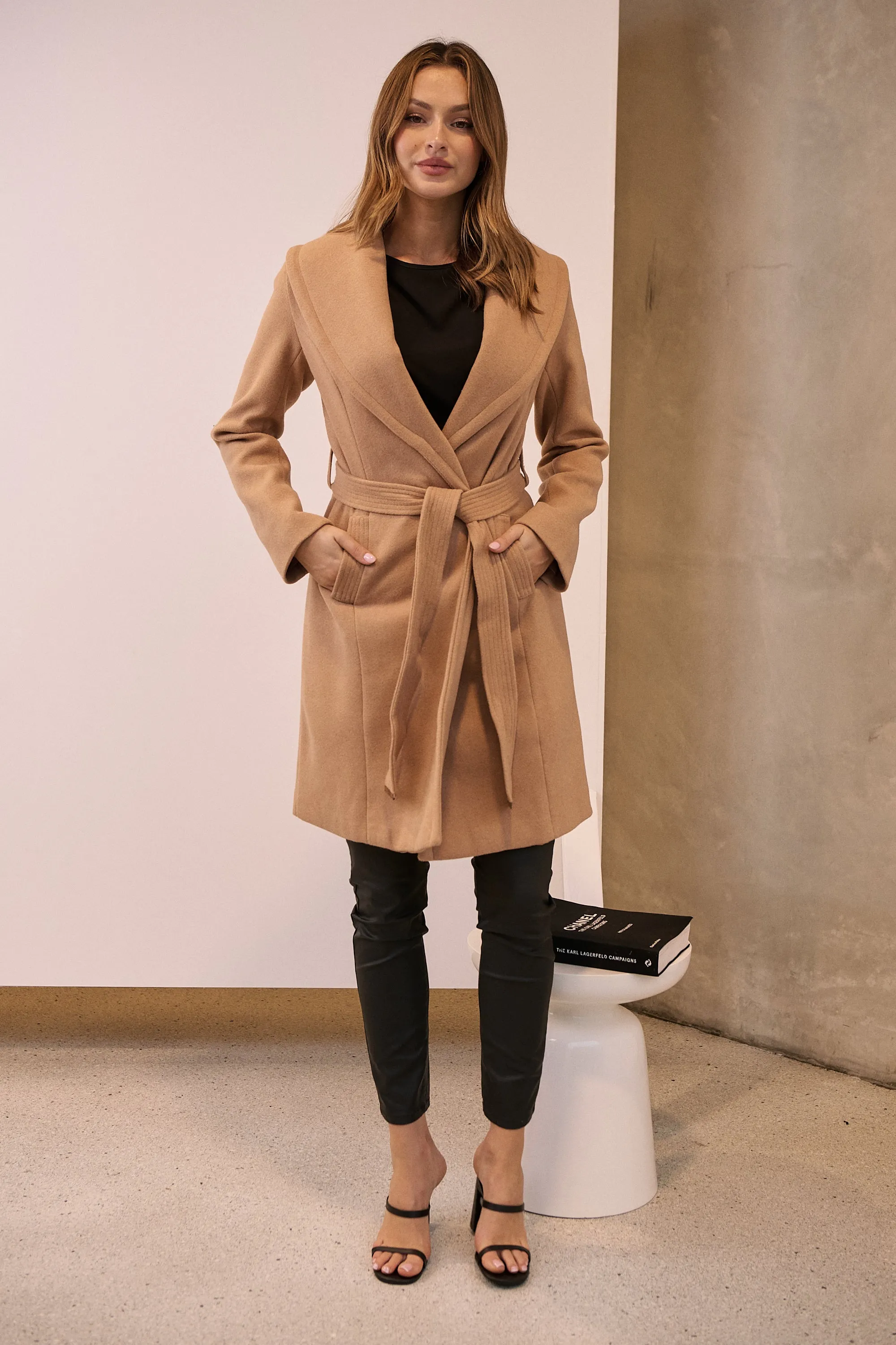 Ivy Camel Winter Wrap Coat