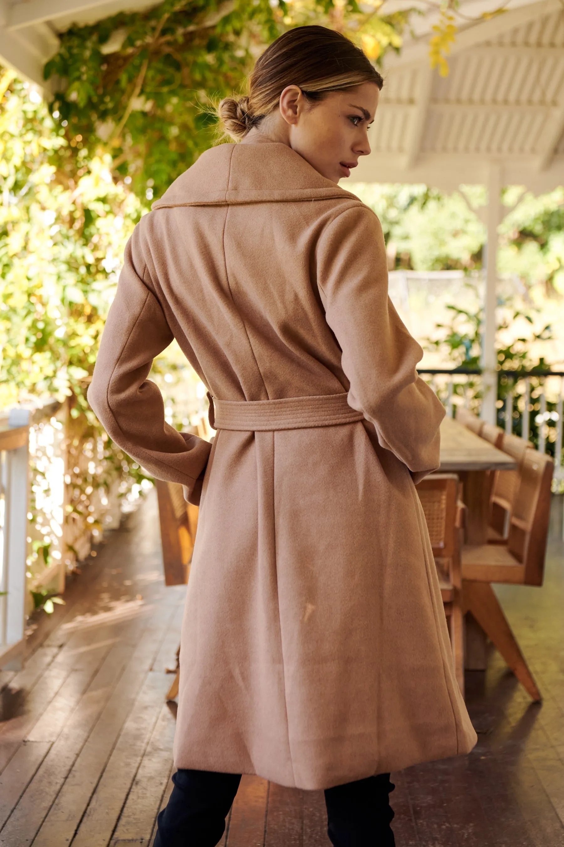 Ivy Camel Winter Wrap Coat