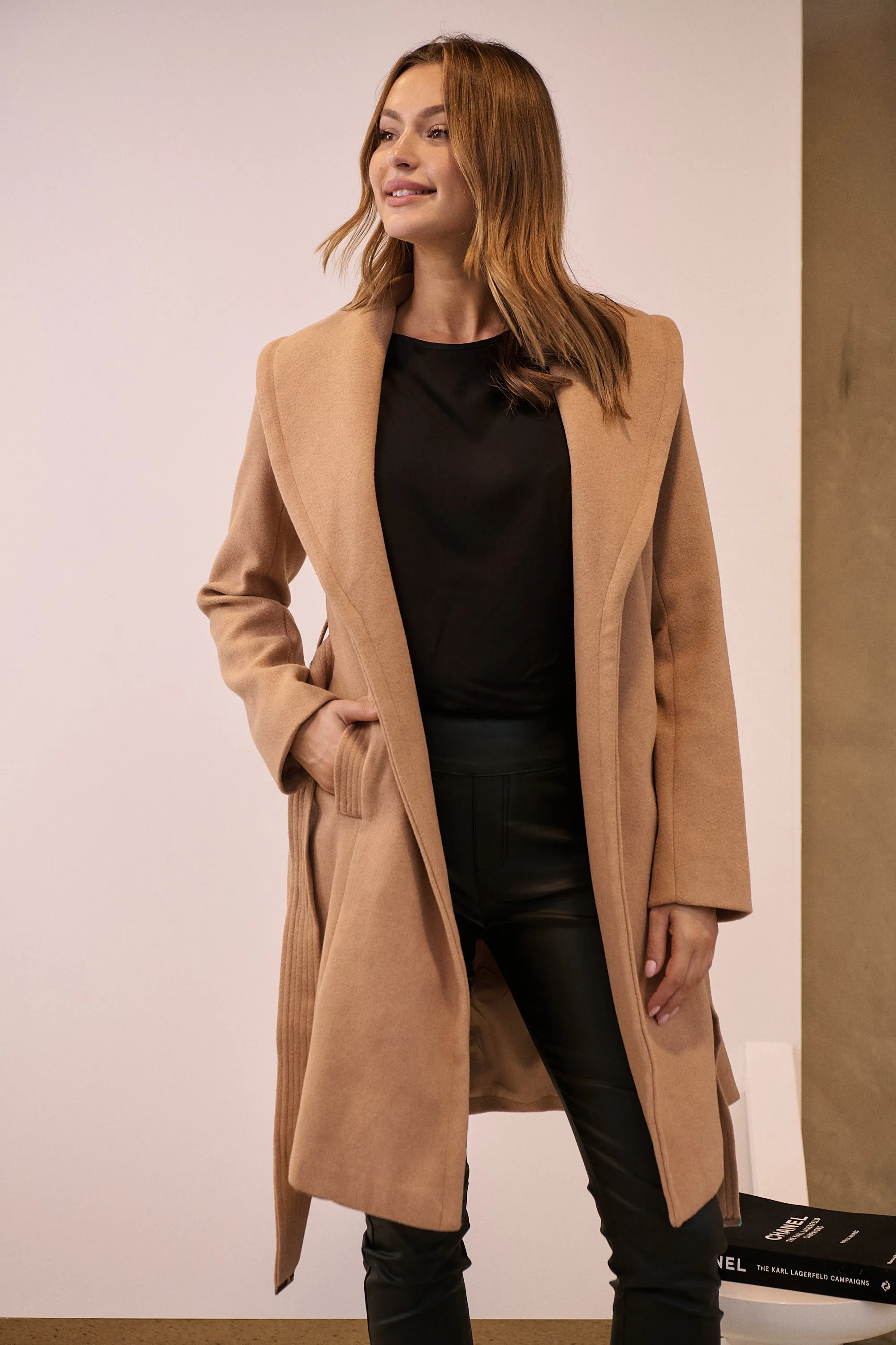 Ivy Camel Winter Wrap Coat