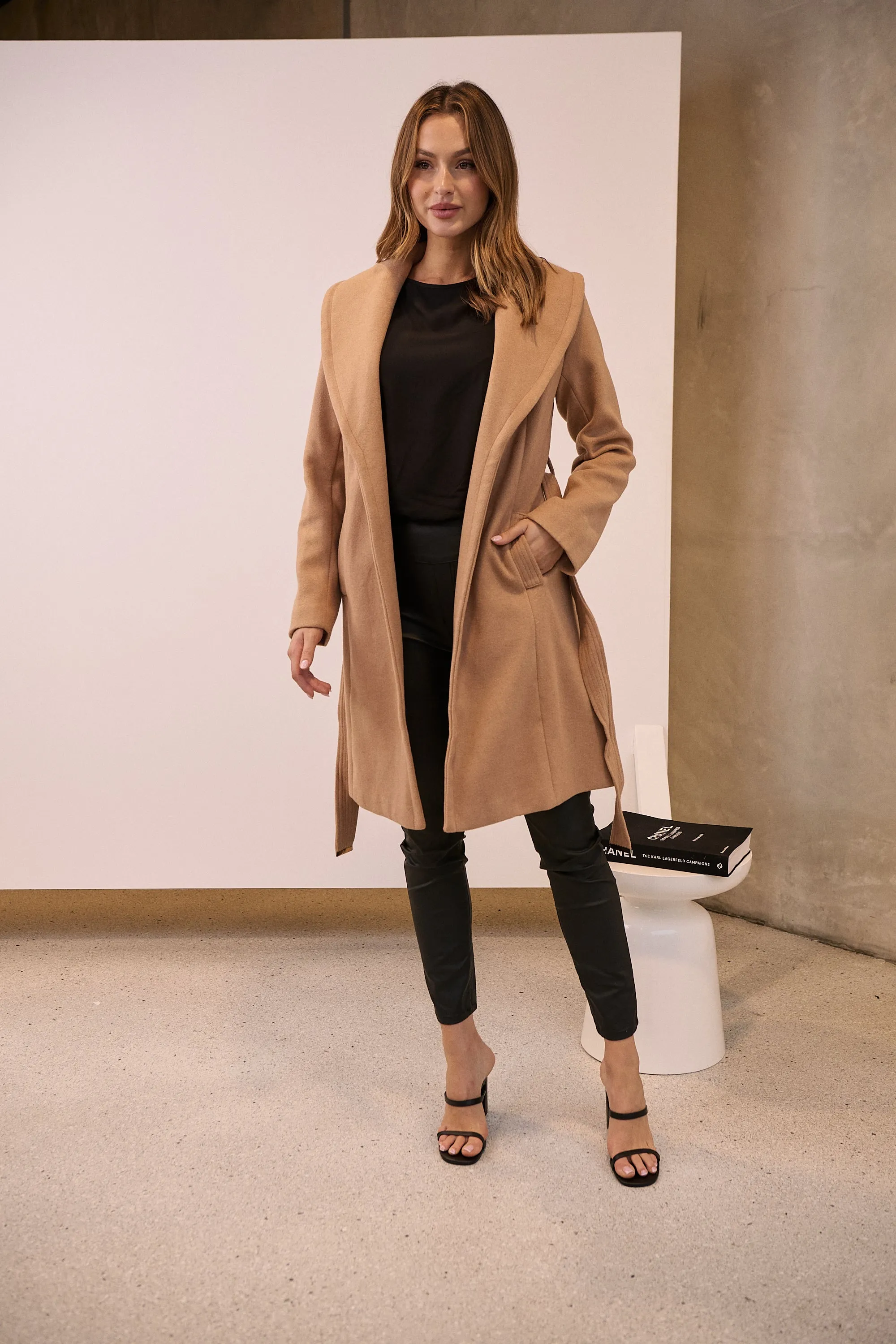 Ivy Camel Winter Wrap Coat