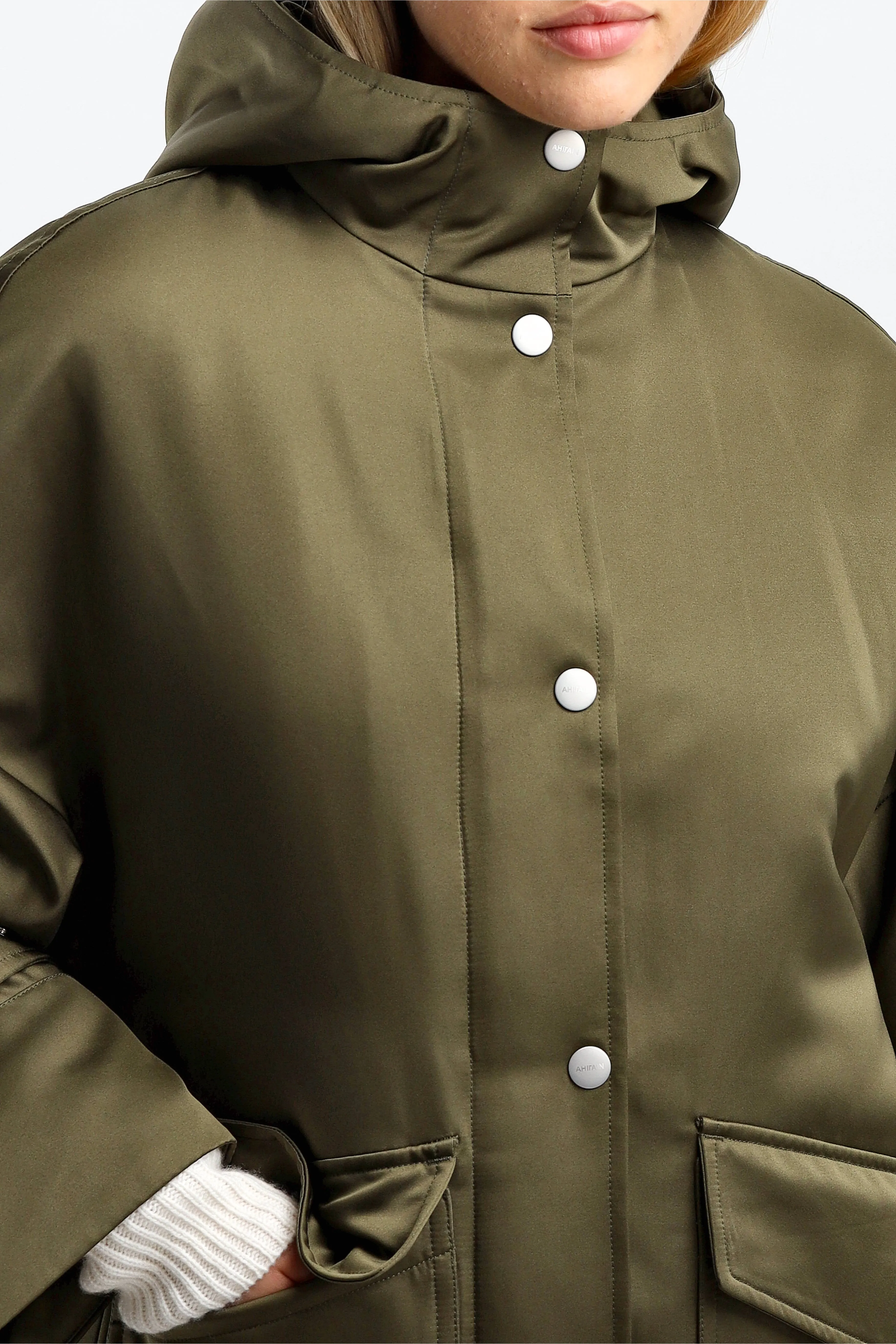 Jacke Parka Techno in Martini Olive