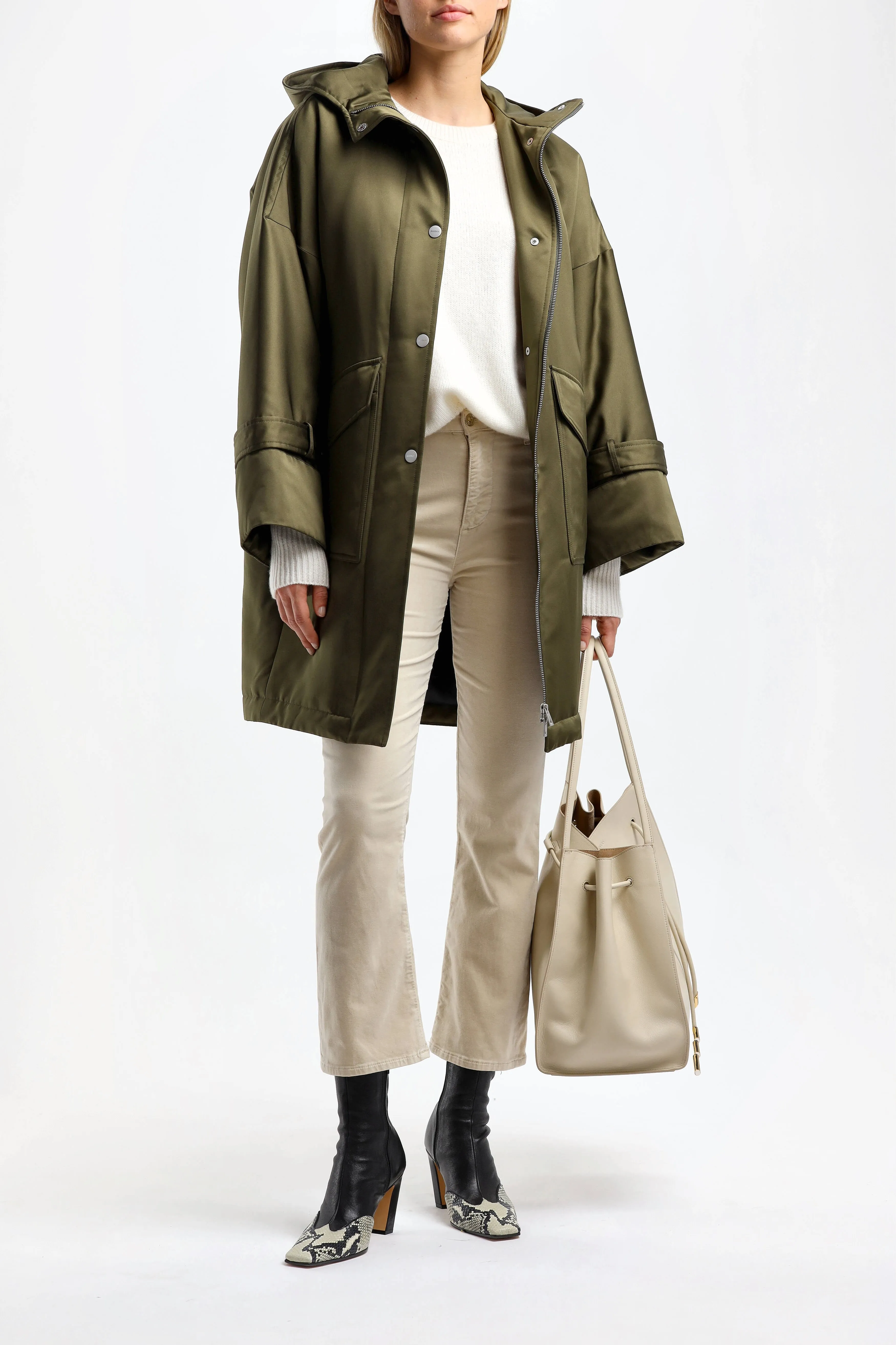 Jacke Parka Techno in Martini Olive