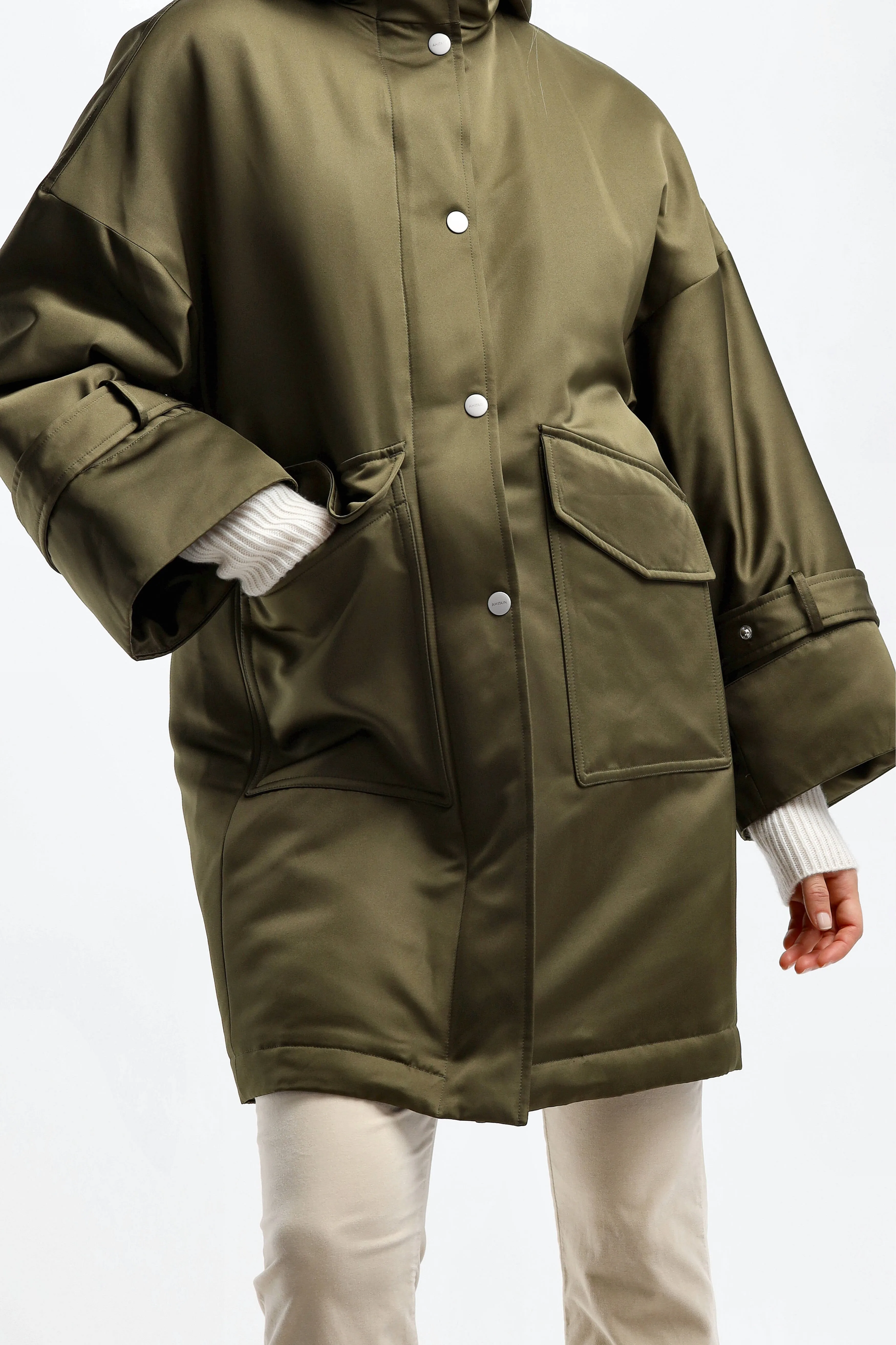 Jacke Parka Techno in Martini Olive