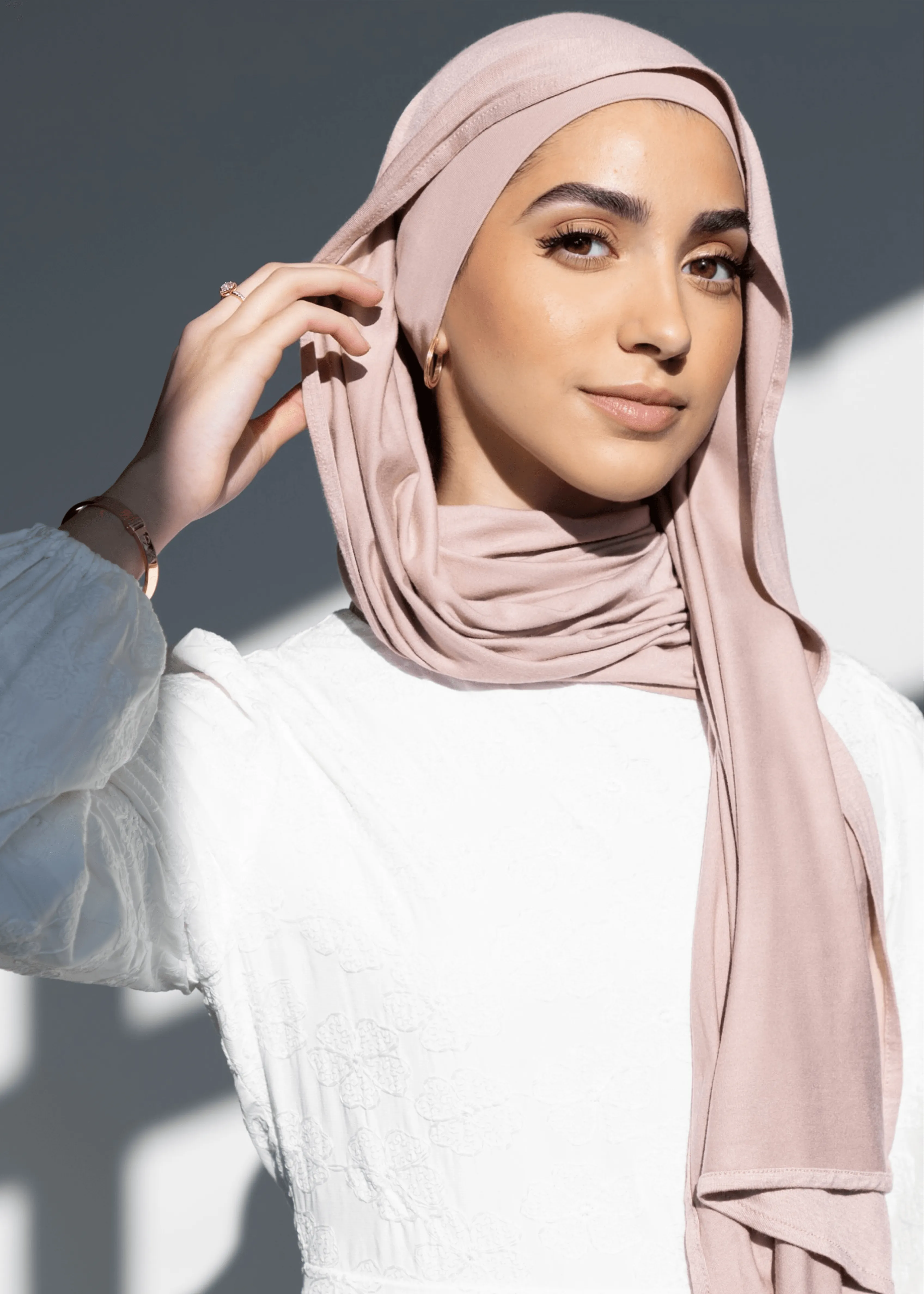 Jersey Matching Hijab & Undercap Set - Pastel