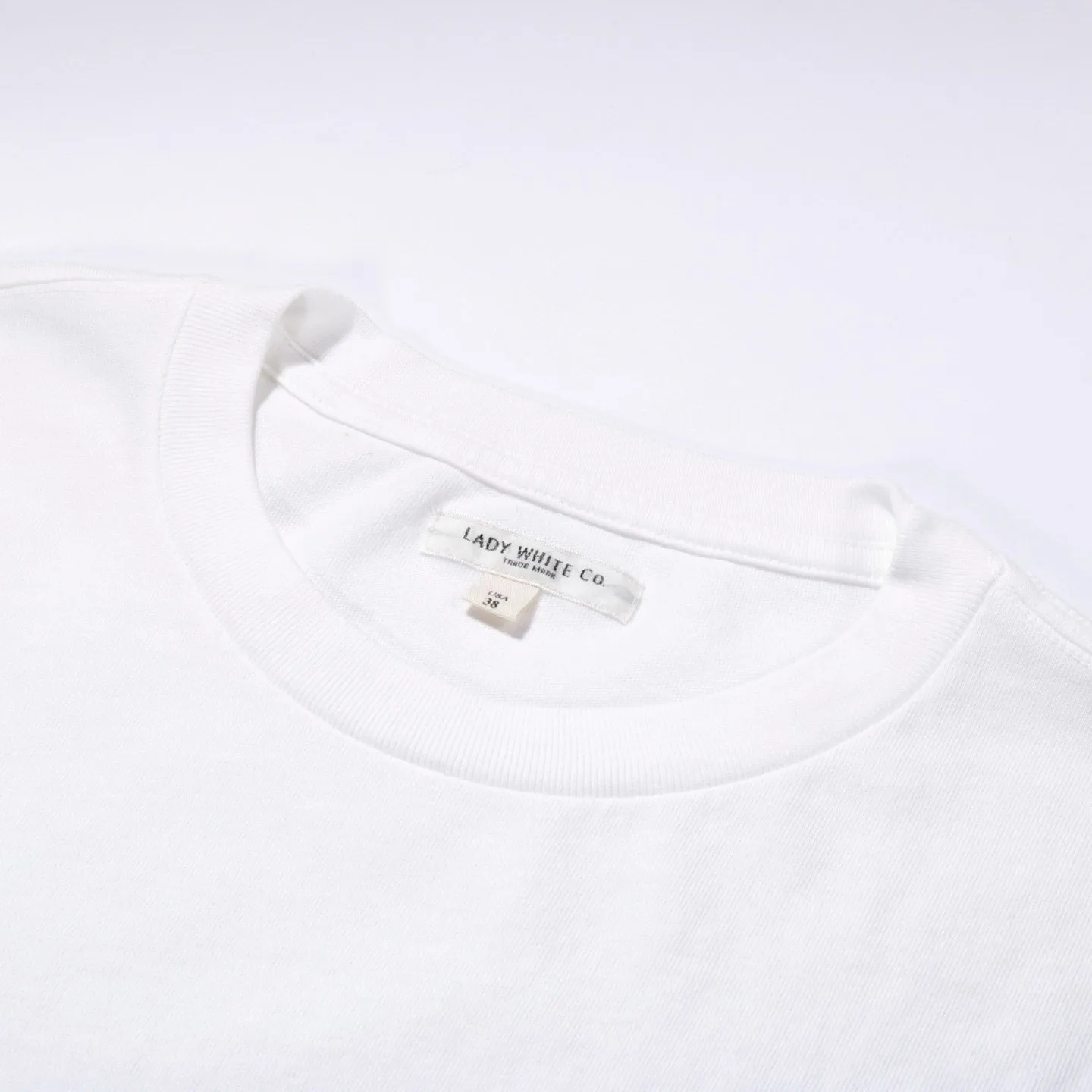 LADY WHITE CO. LITE JERSEY T-SHIRT WHITE