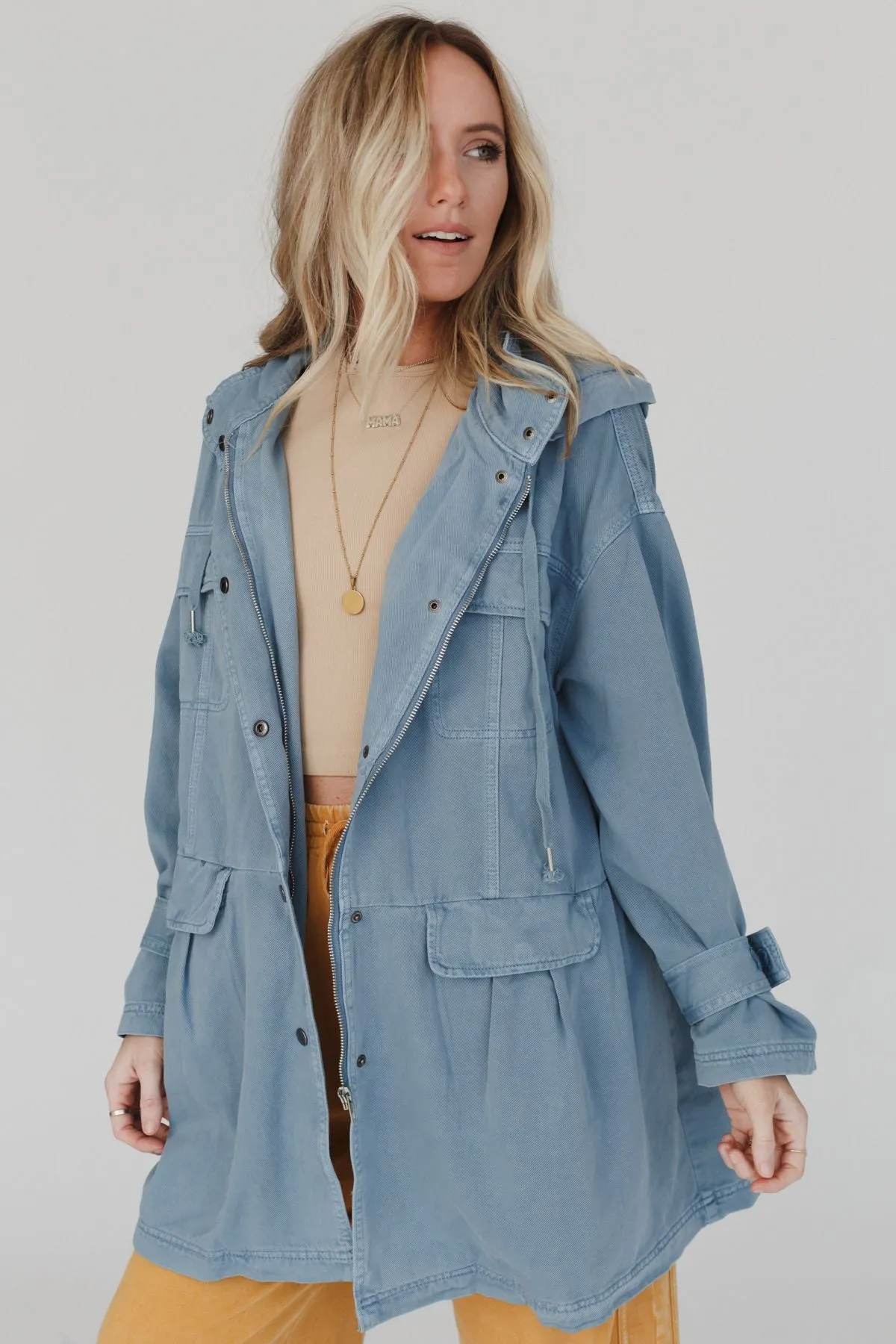 Layers On Layers Perfect Boho Parka - Denim