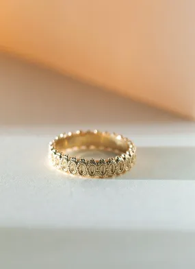 Lola band ring 14k gold