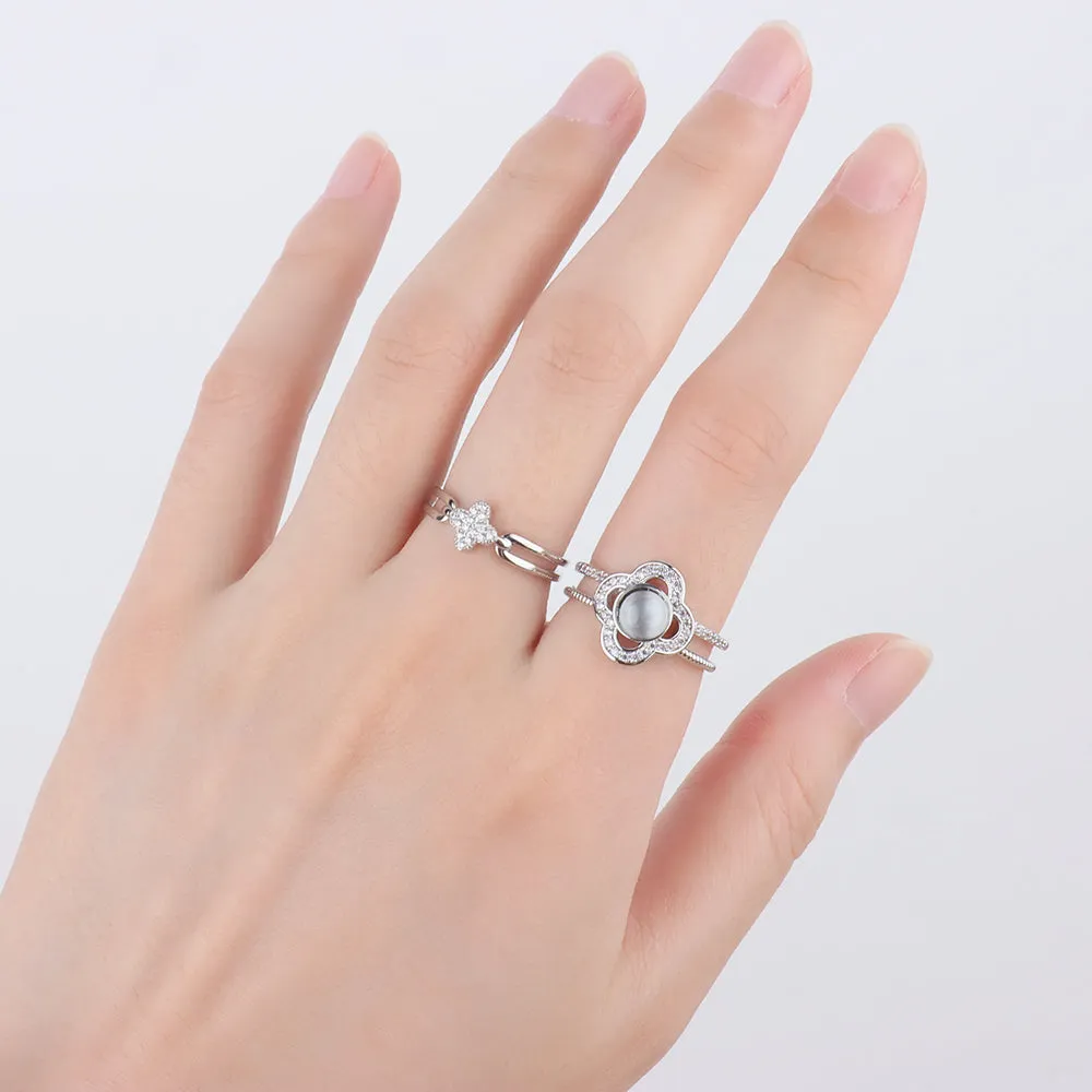 Lucky Four Leaf Clover Ring