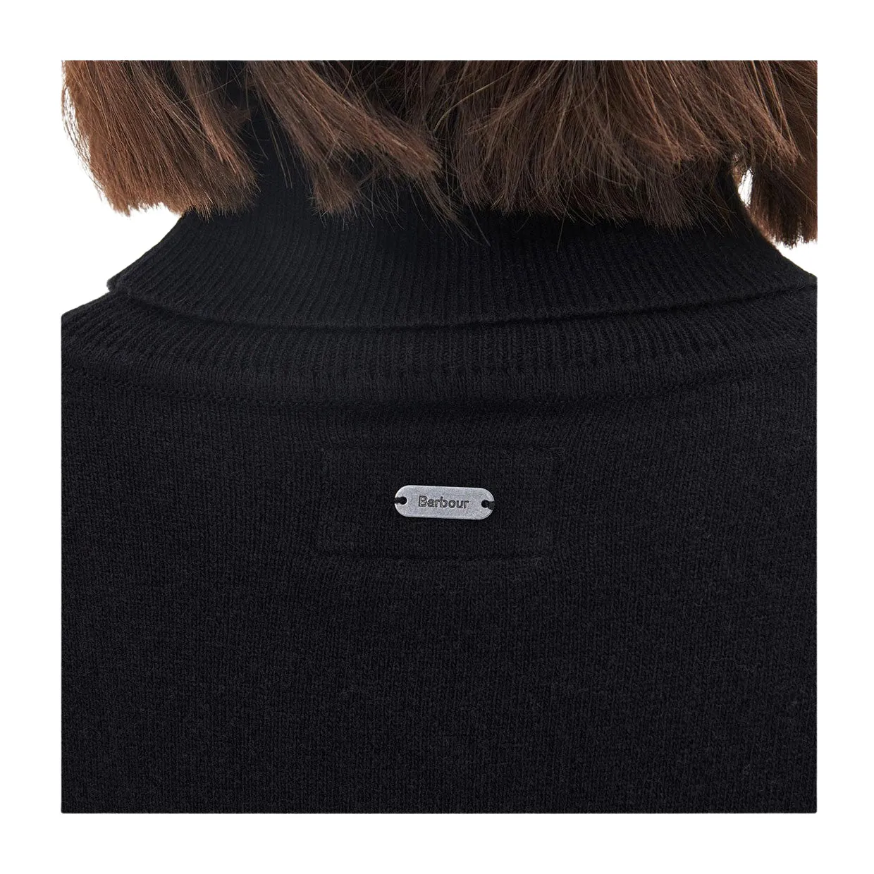 Maglione Donna Barbour Pendle Roll-Neck Nero