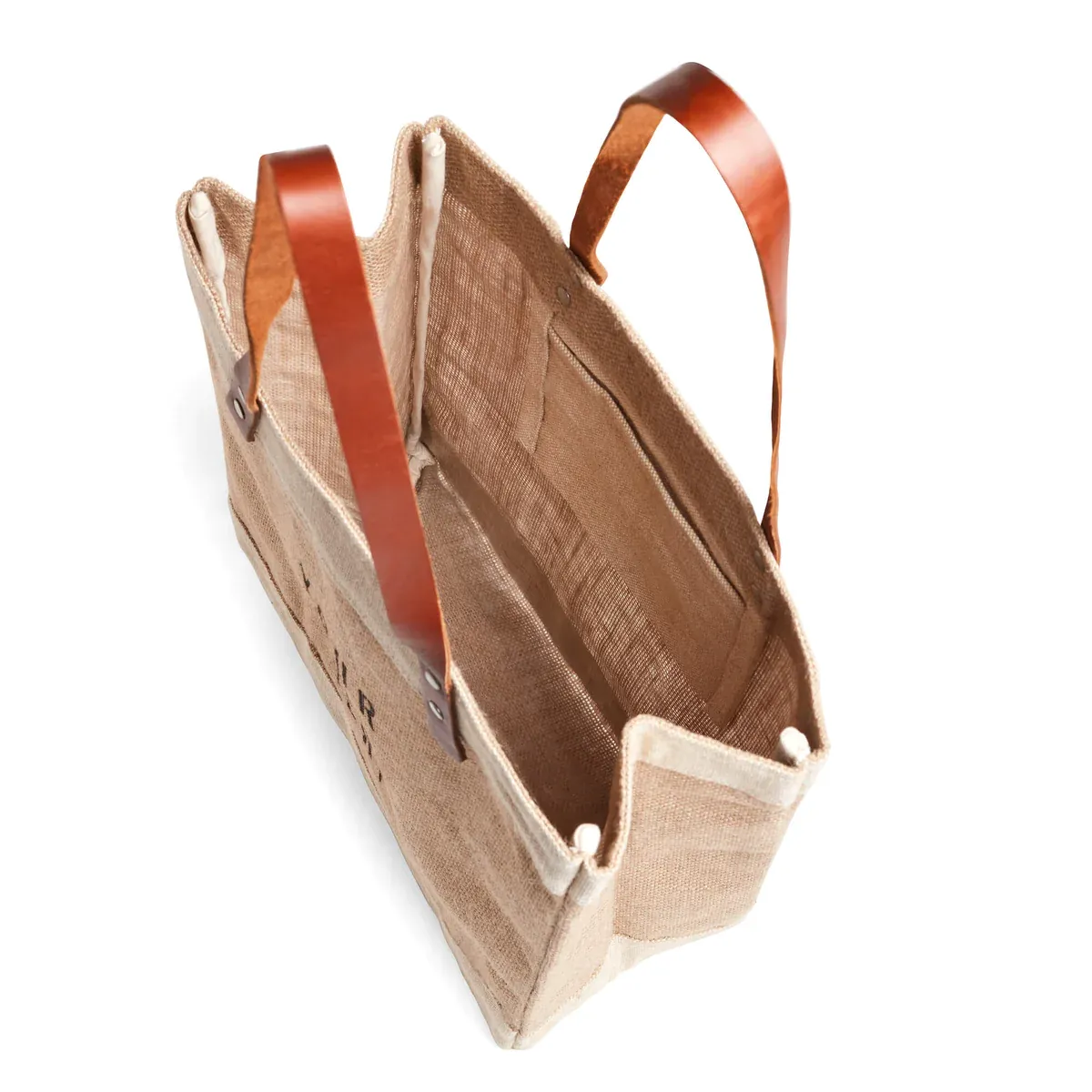 Market Tote in Natural Palm Tree by Amy Logsdon