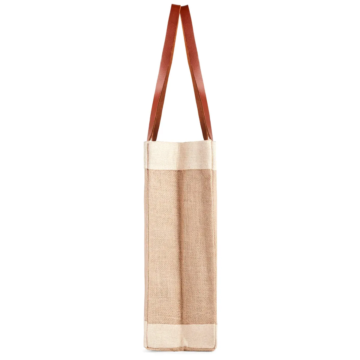 Market Tote in Natural Palm Tree by Amy Logsdon