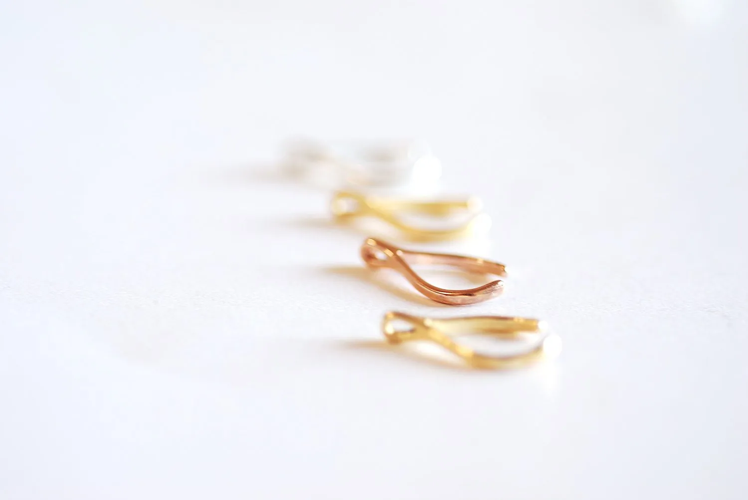 Matte Gold Uneven Wishbone Charm- Vermeil 22k Gold plated Sterling Silver Uneven Wishbone Charm, Small Wishbone Charm, Gold Wishbone, 320