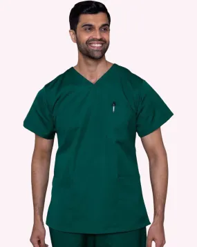 Mawson Emerald Green Classic Unisex Scrub Tunic (in Polycotton)