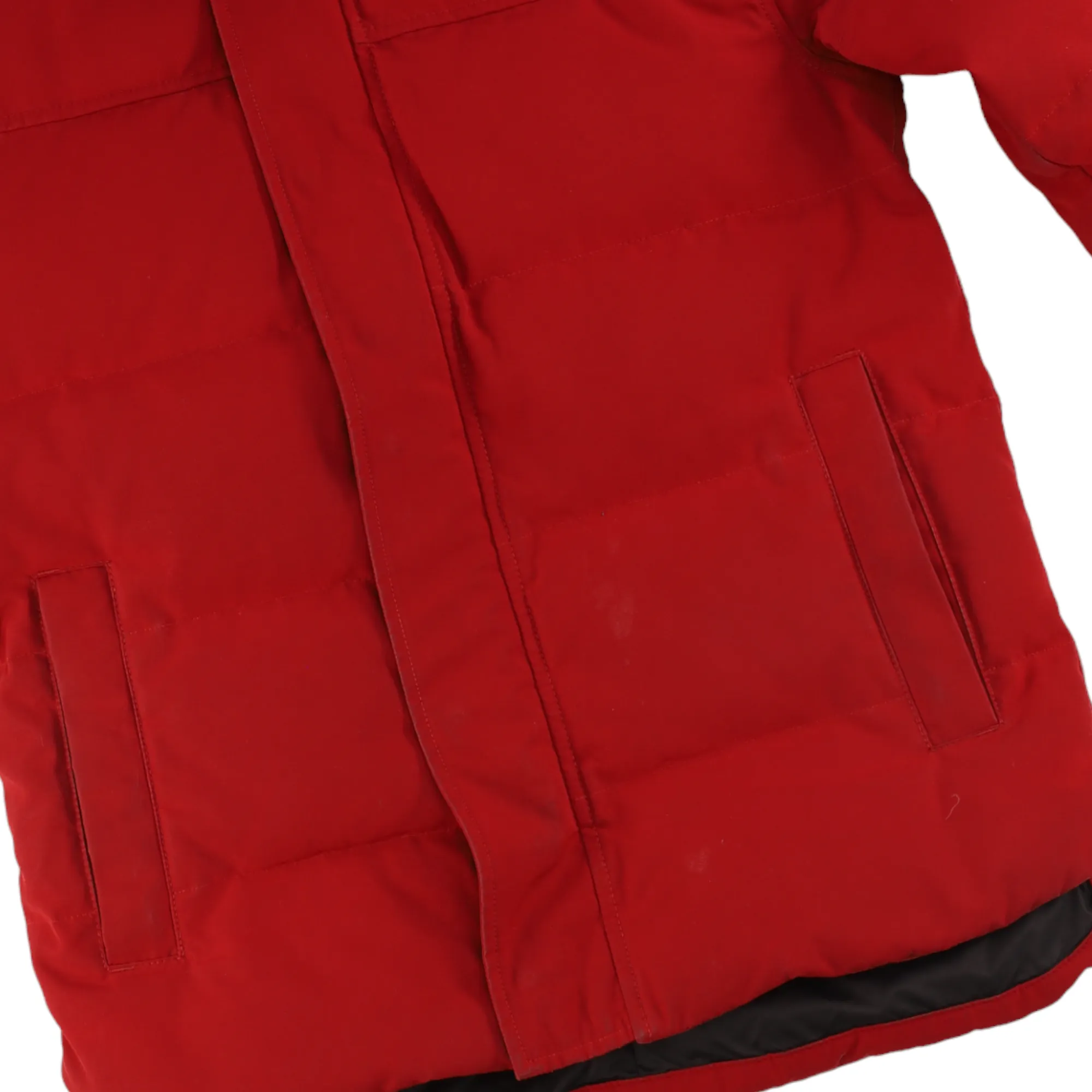 Men's Fusion Macmillan Parka Down Jacket Red Size XS