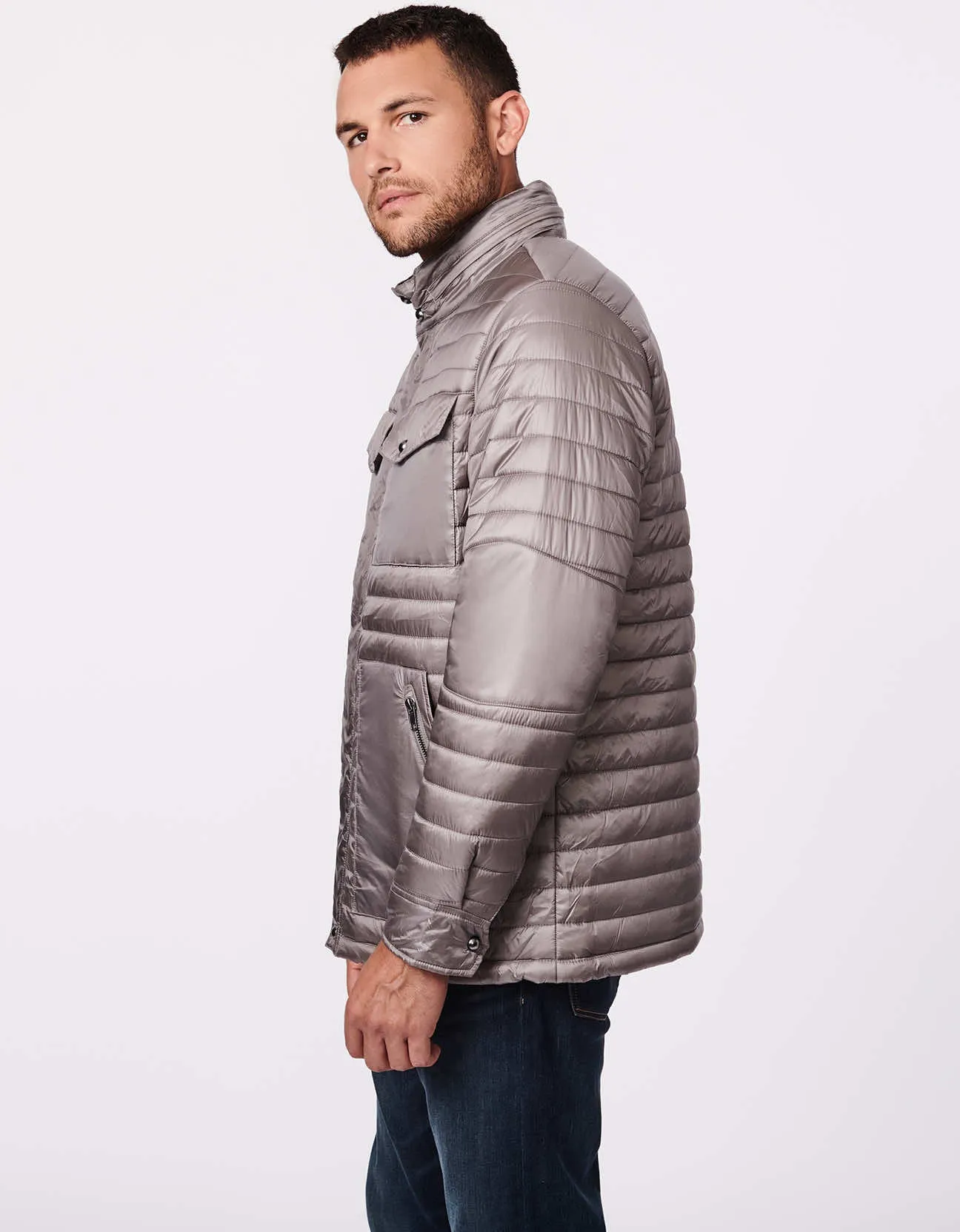 Men's Pocket Row Puffer Jacket