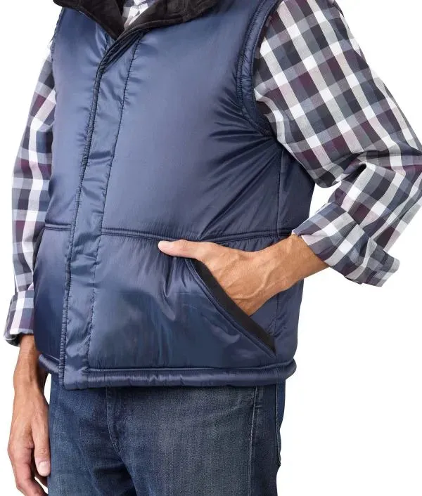 Men's Reversible Front Vest with Magnetic Closure