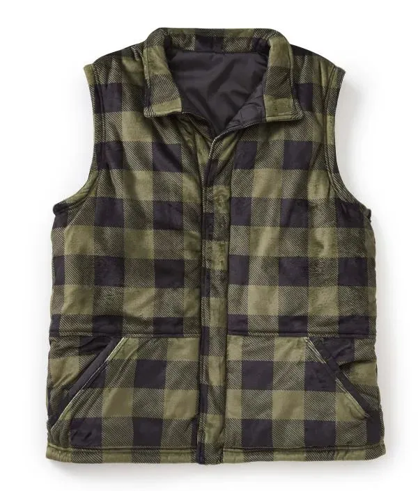 Men's Reversible Front Vest with Magnetic Closure