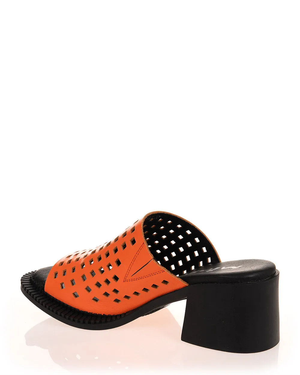 Minx Connect Persimmon Square Perforated Leather