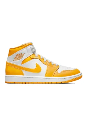 Nike Air Jordan 1 Mid White University Gold [W]