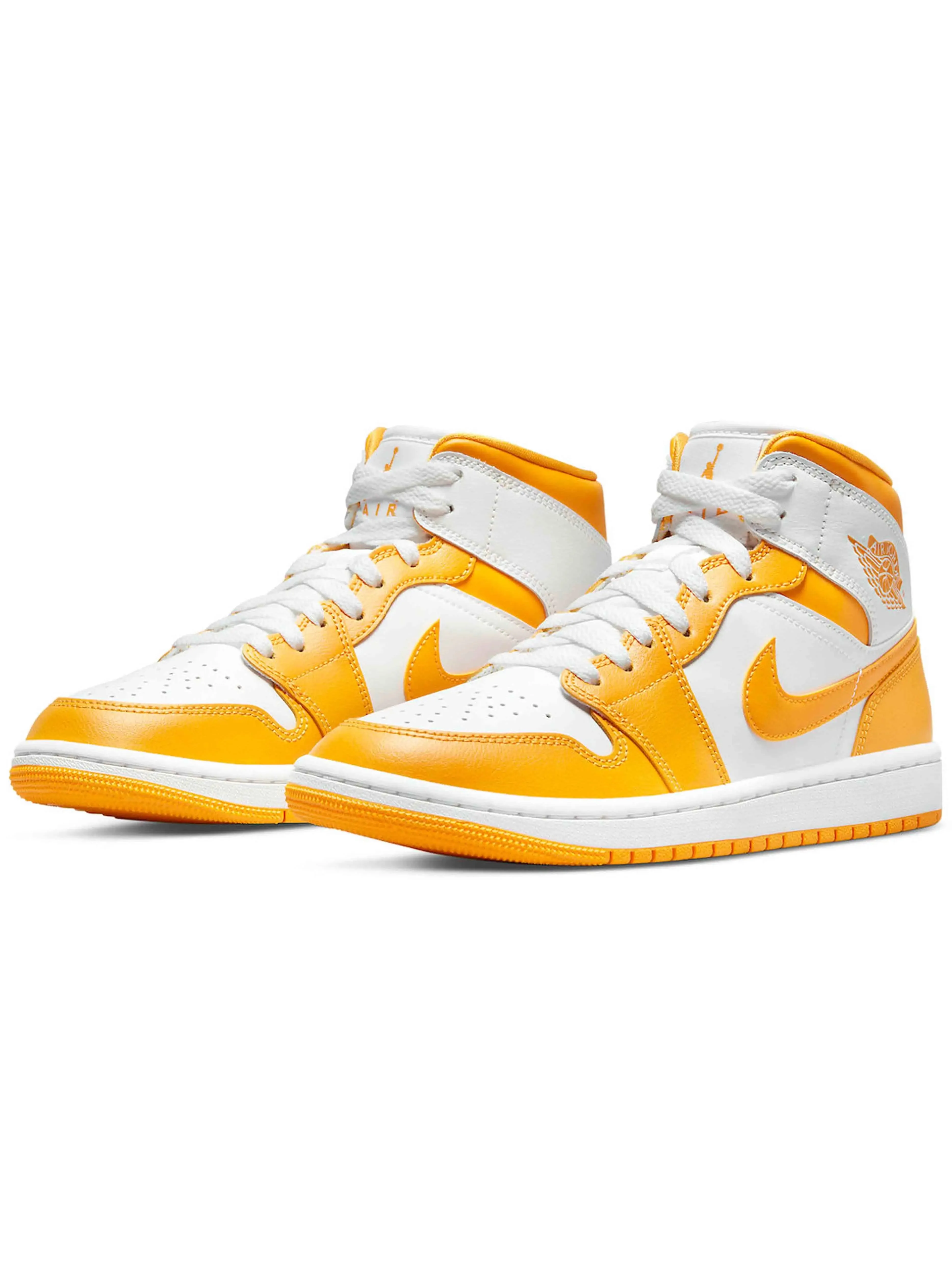 Nike Air Jordan 1 Mid White University Gold [W]