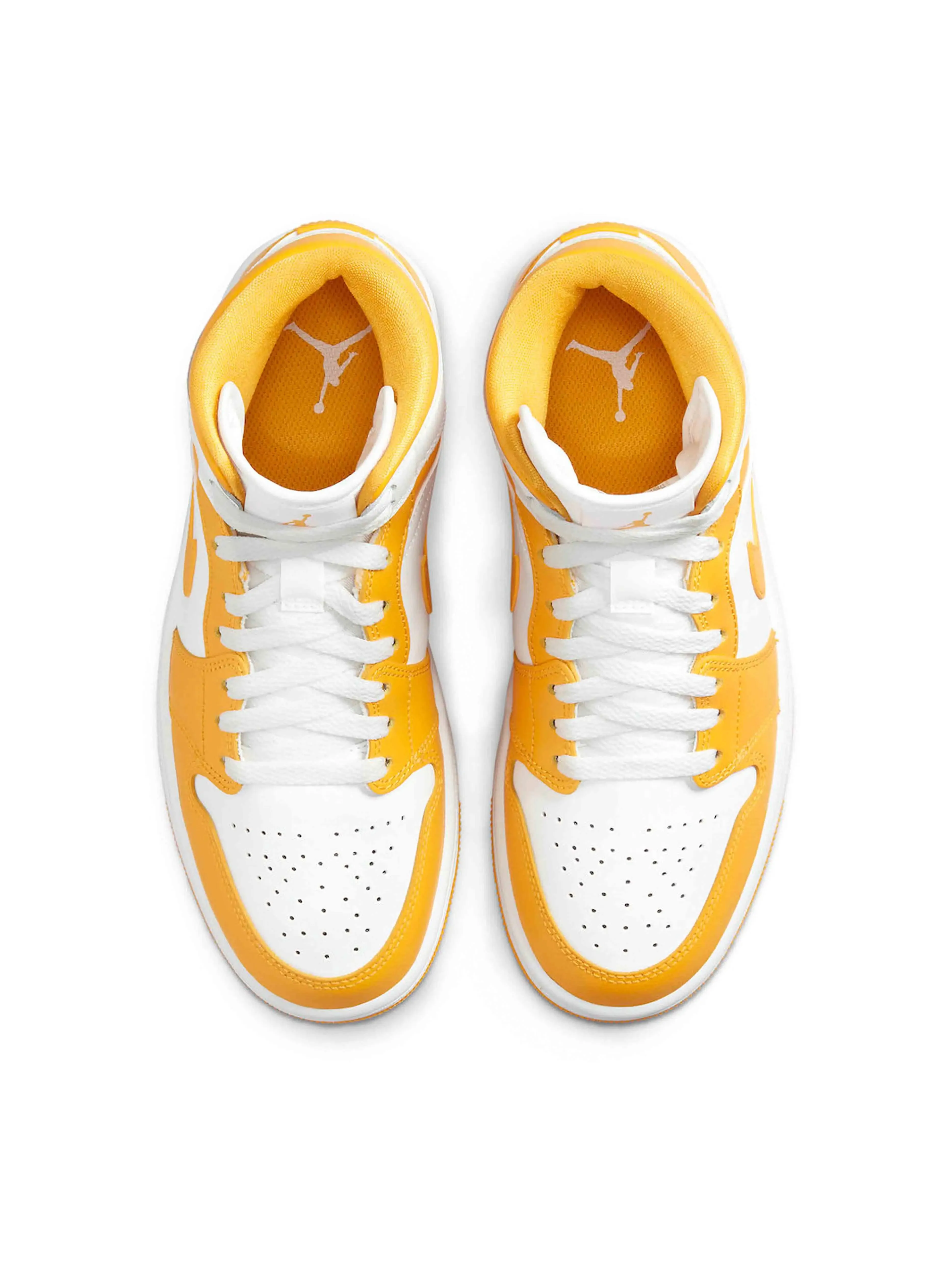 Nike Air Jordan 1 Mid White University Gold [W]