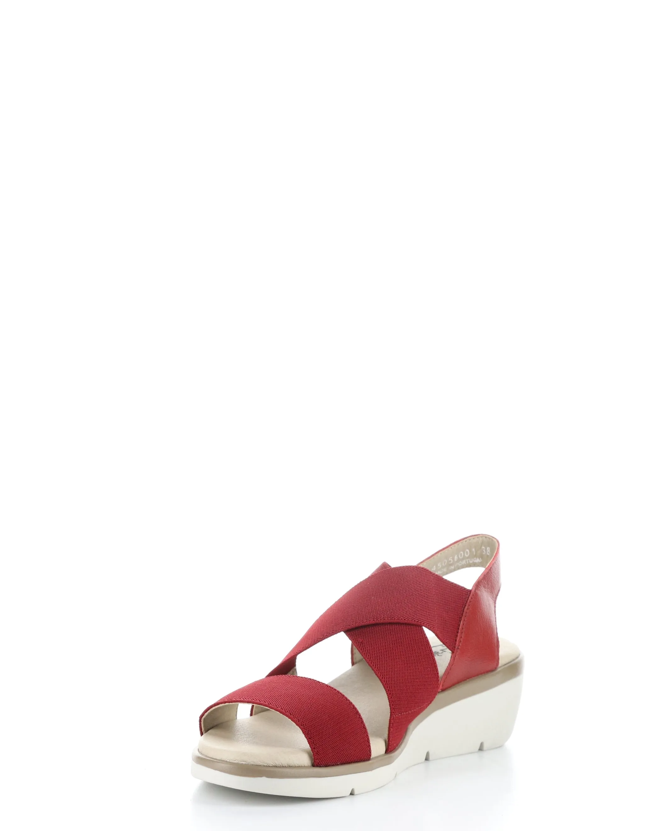 NOLI056FLY 001 LIPSTICK RED Elasticated Sandals