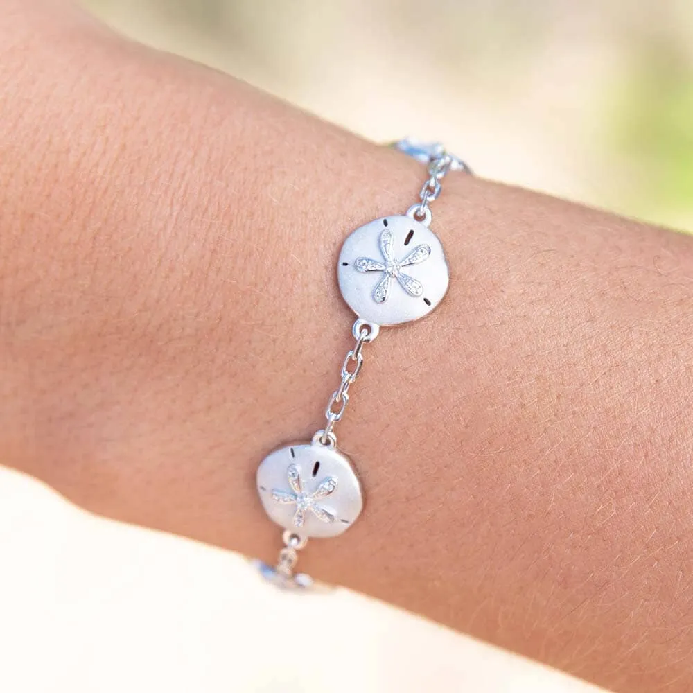 Ocean Isle Sand Dollar Charm Bracelet