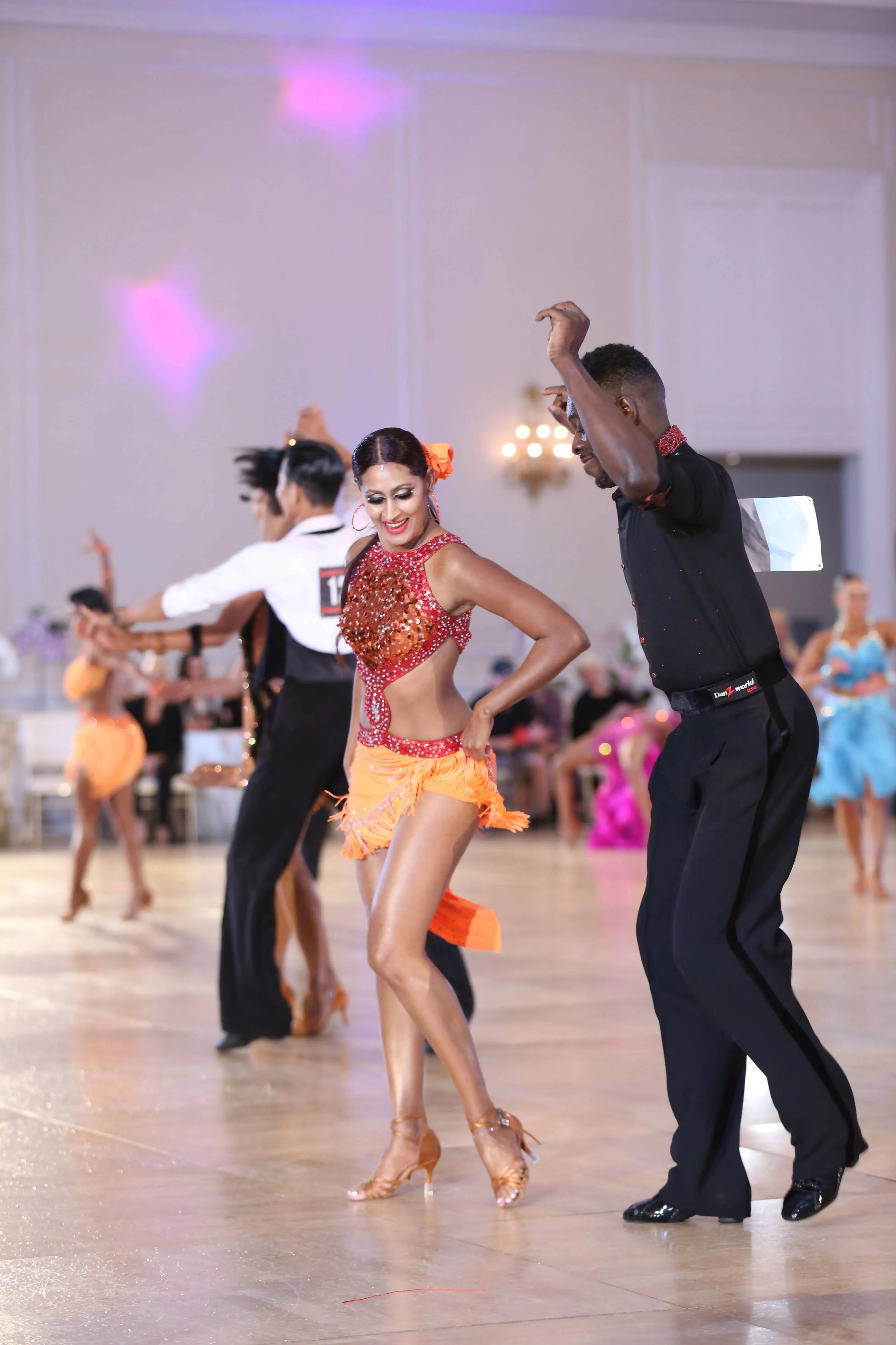 Orange & Red Rhythm Dress