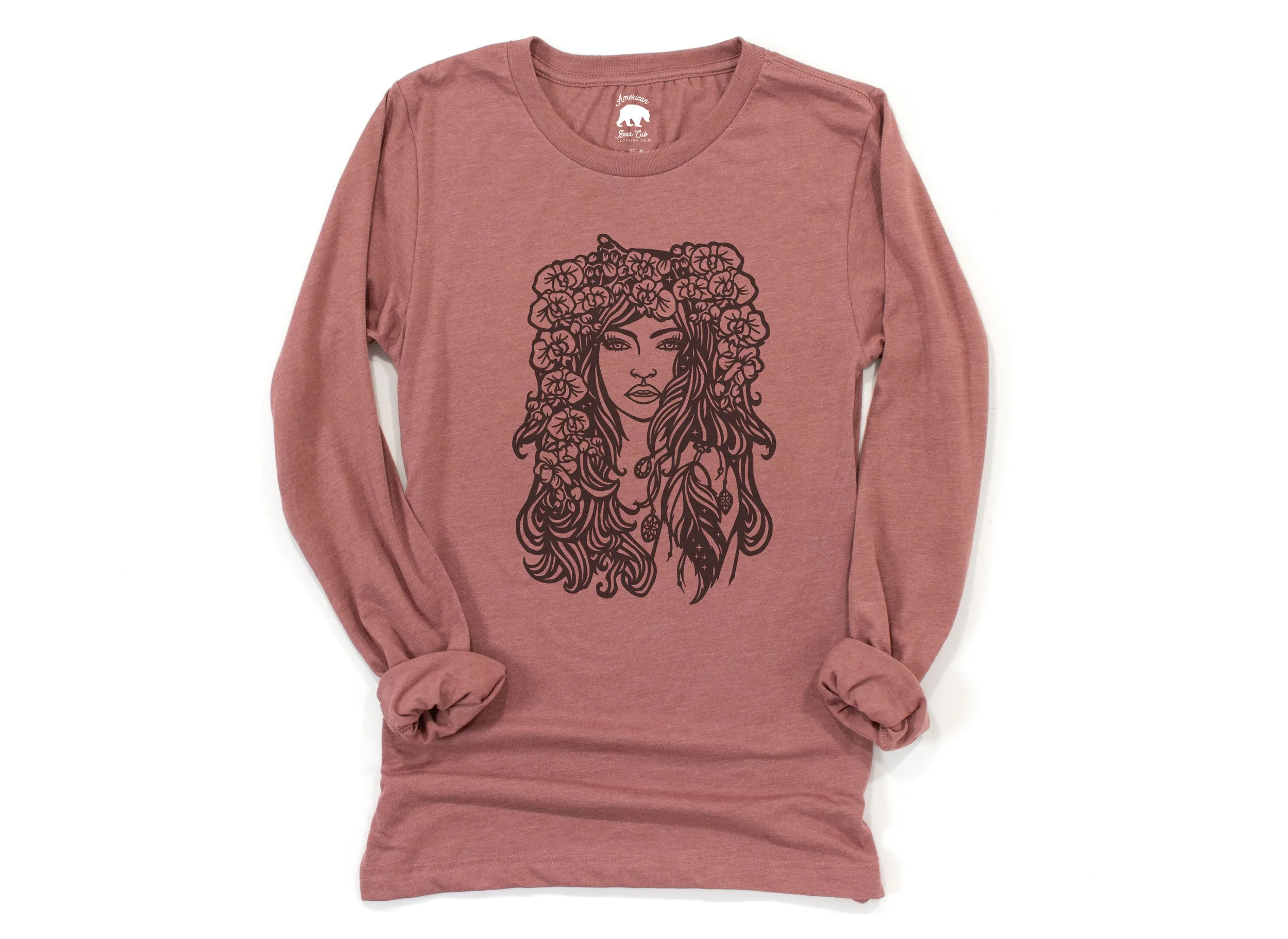 Orchid Goddess Adult Long Sleeve Shirts