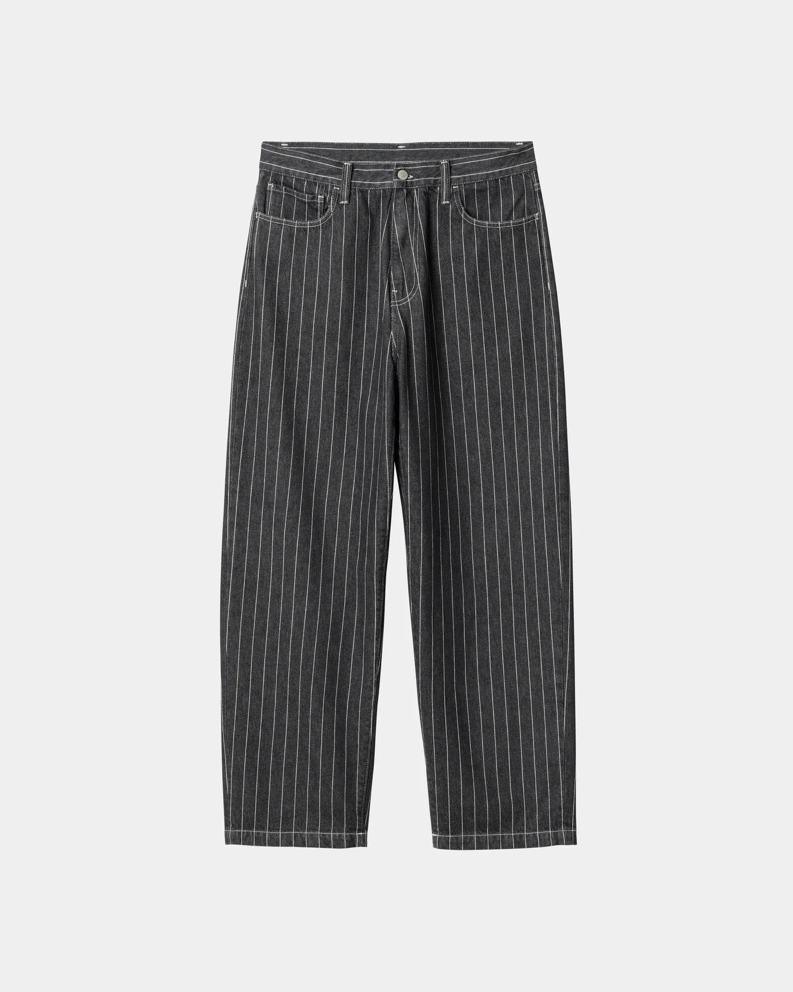 Orlean Stripe Pant | Black / White (stone washed)