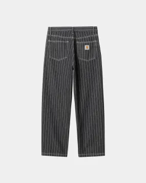 Orlean Stripe Pant | Black / White (stone washed)