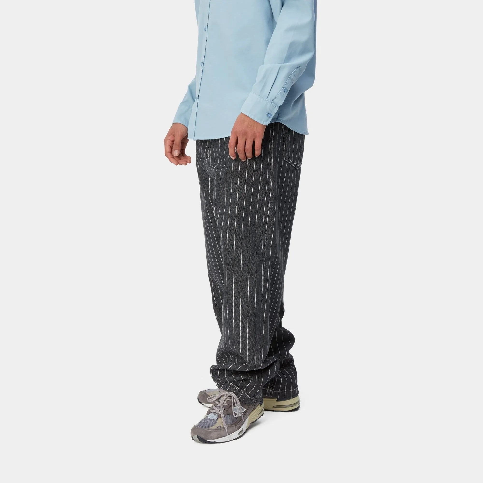 Orlean Stripe Pant | Black / White (stone washed)