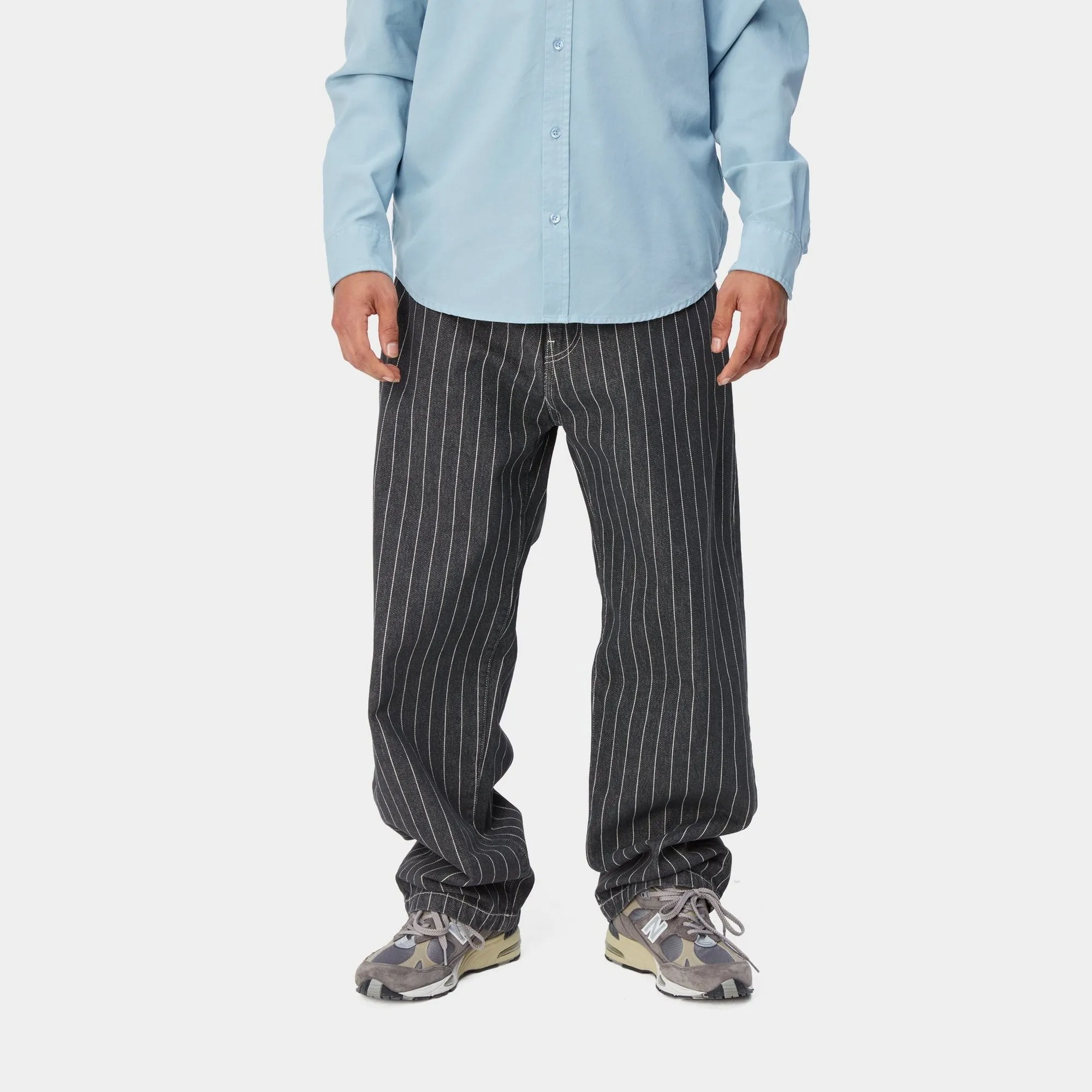 Orlean Stripe Pant | Black / White (stone washed)