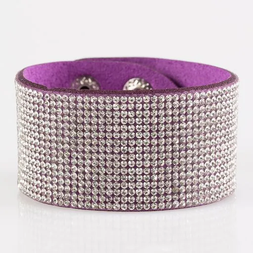 Paparazzi Accessories  - Roll With The Punches - Purple Bracelet