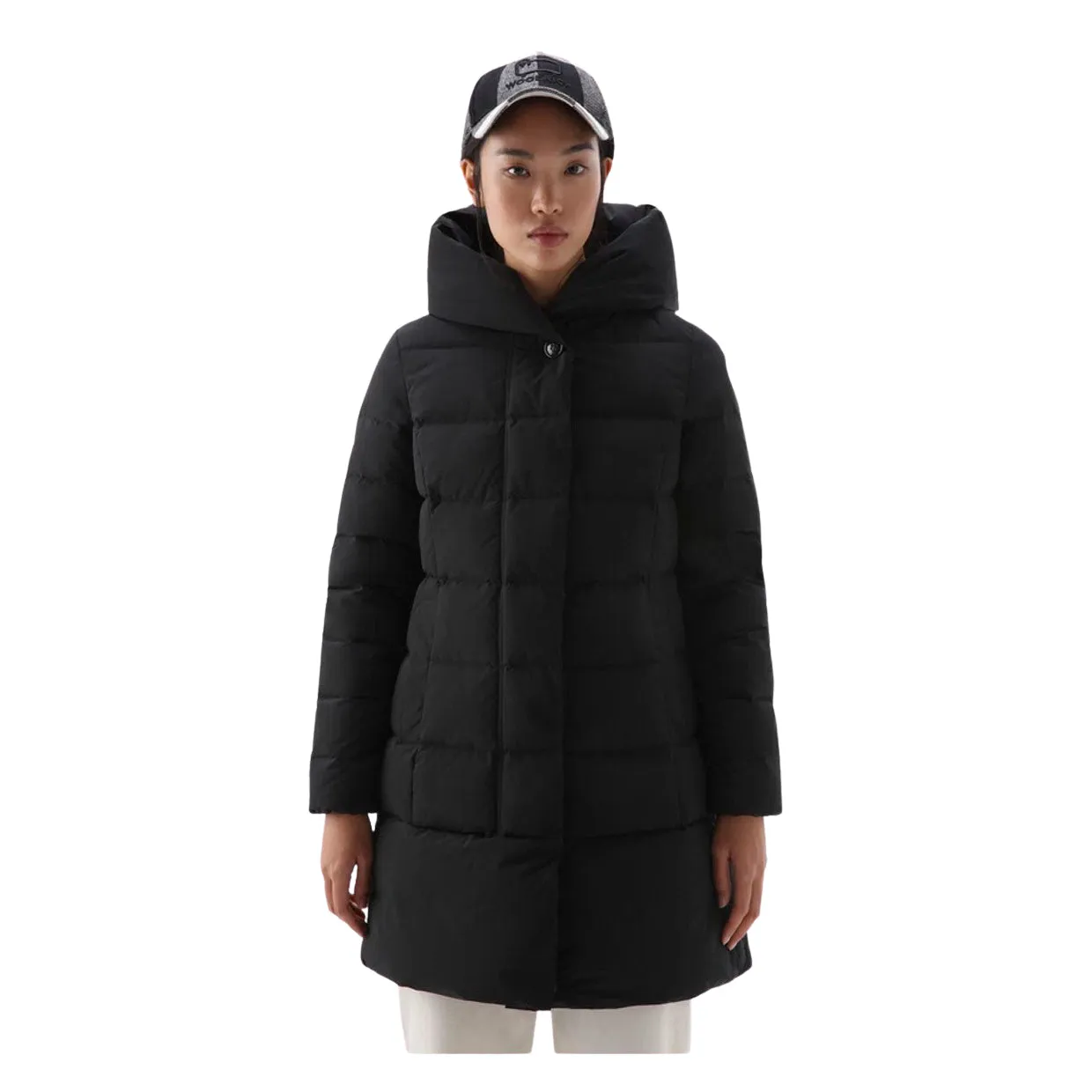 Piumino Donna Woolrich Puffy Prescott Parka Nero