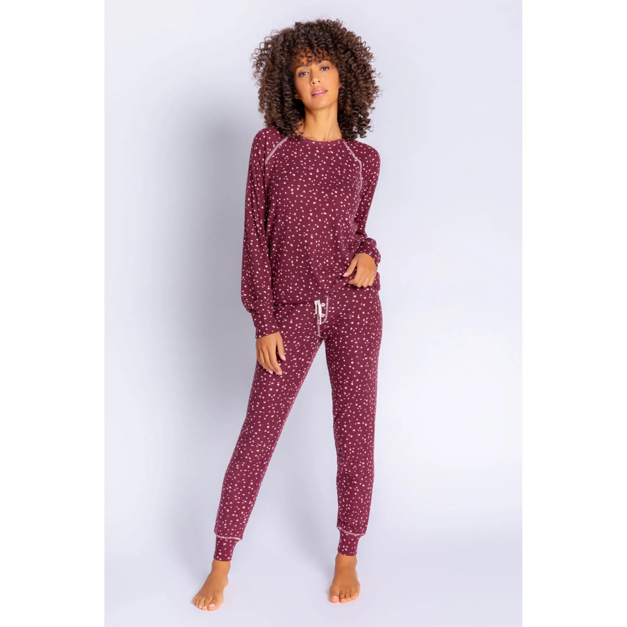 PJ Salvage Women's My Friend Spot Jammie Pants - PORT