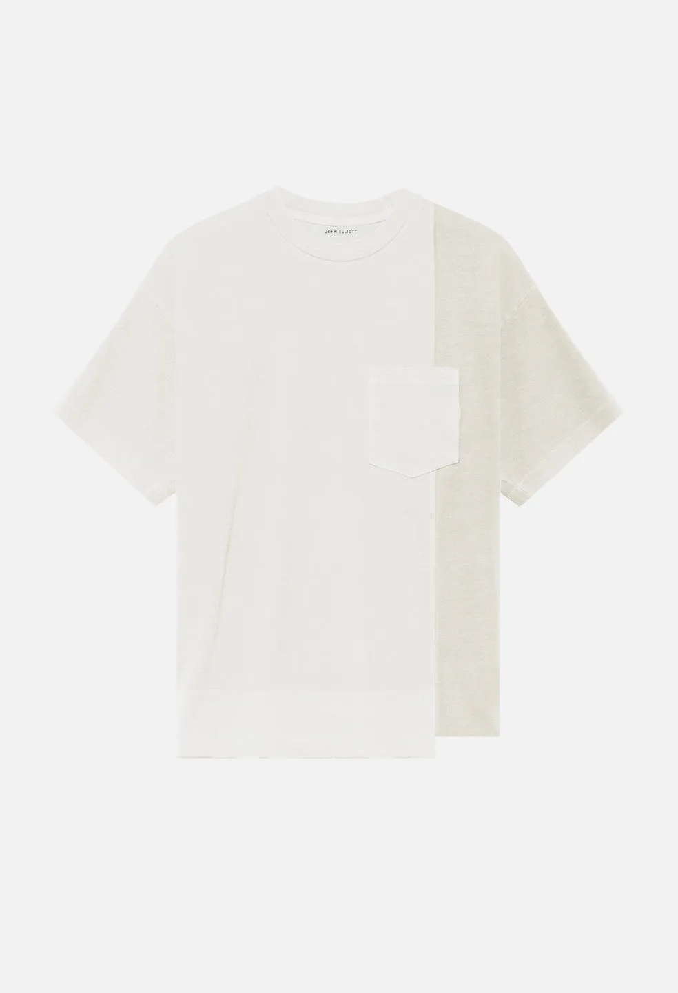 Reconstructed Lucky Pocket Tee / Washed Ivory