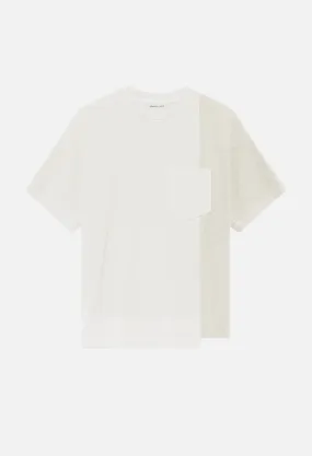 Reconstructed Lucky Pocket Tee / Washed Ivory