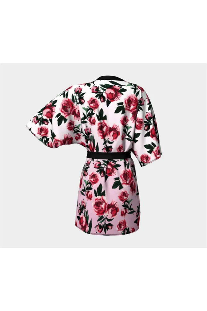 Rosy Outlook Kimono Robe