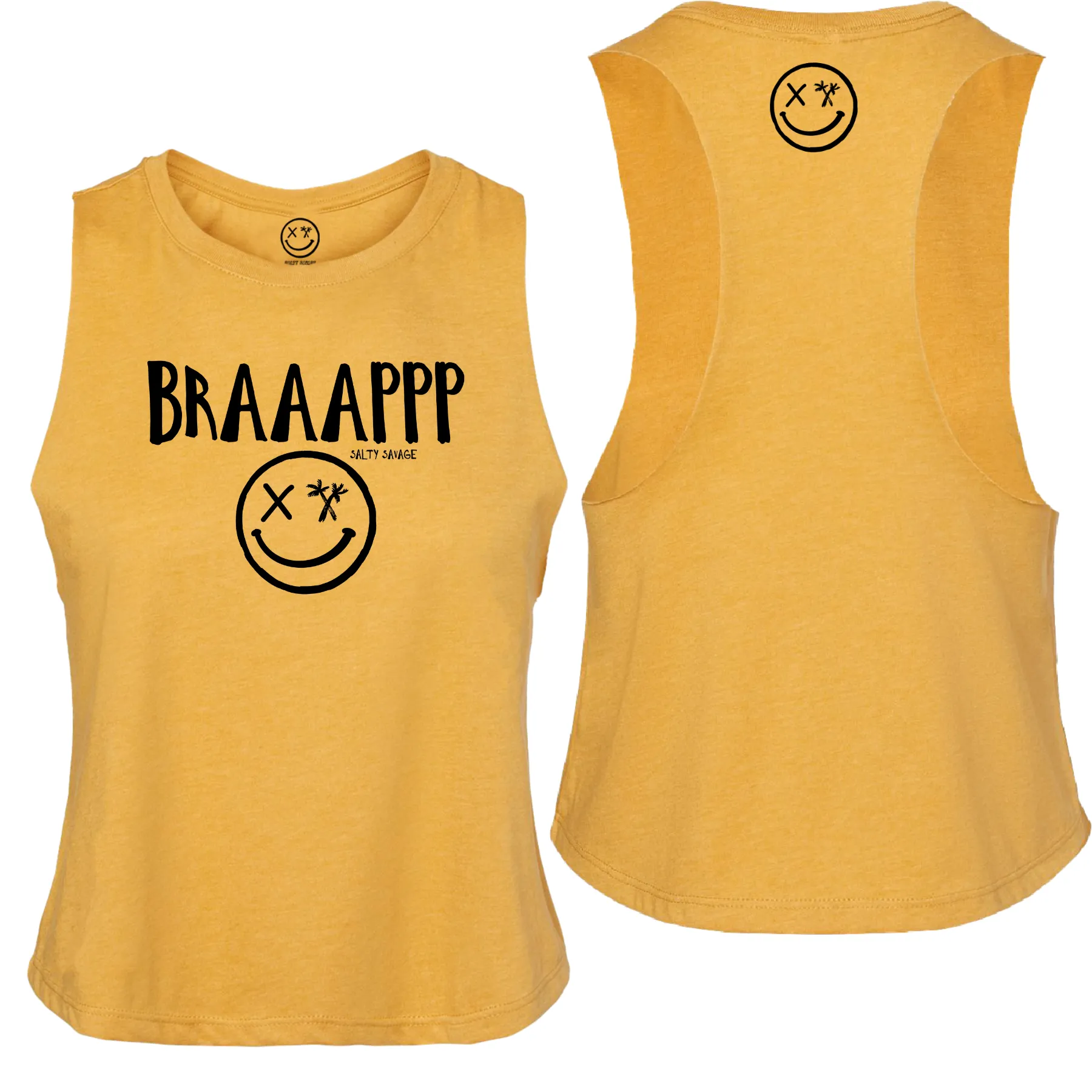 Salty Savage Ladies "BRAAAPPP" Flowy Crop Tank