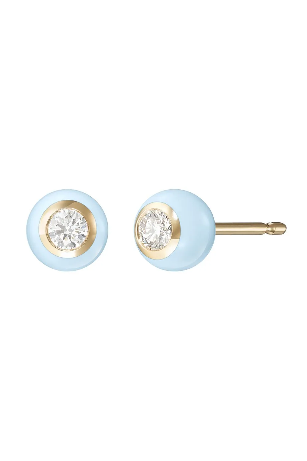 Small Pastel Blue Audrey Stud Earrings