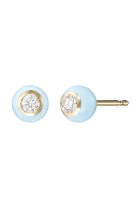 Small Pastel Blue Audrey Stud Earrings