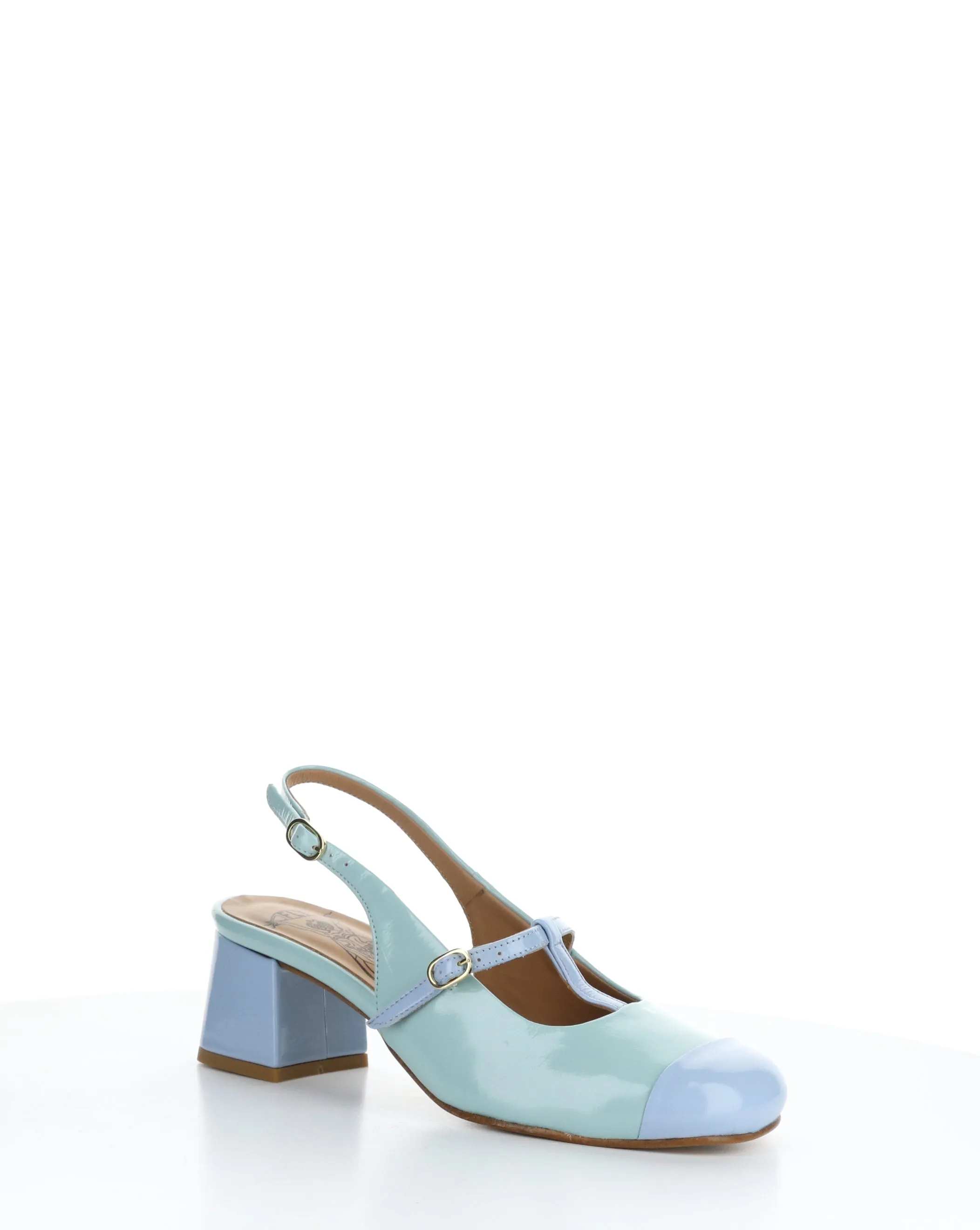 SOLN083FLY 000 SKY BLUE/SPEARMINT Round Toe Shoes