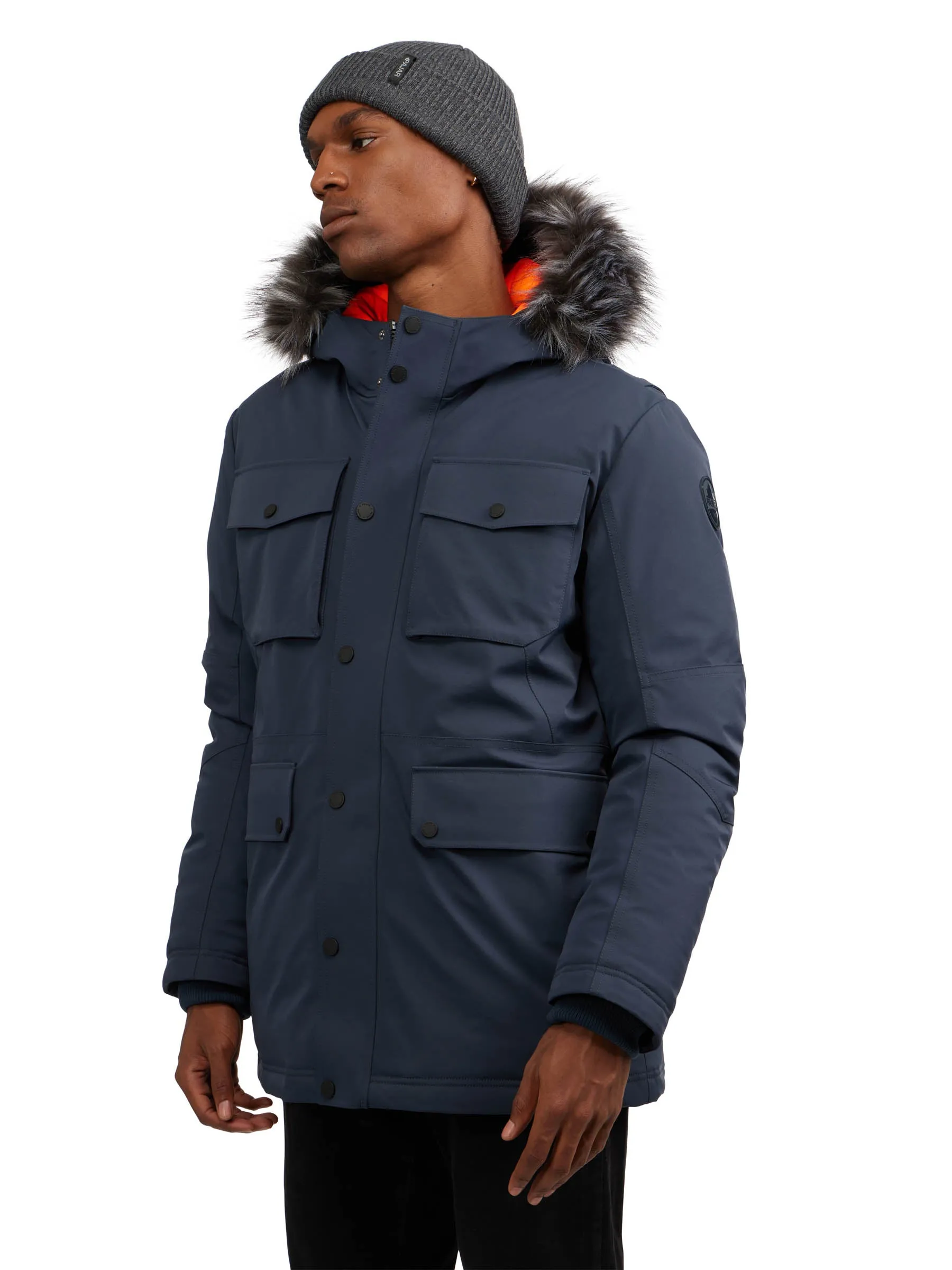 Soren Men's Parka w/Faux Fur Trim