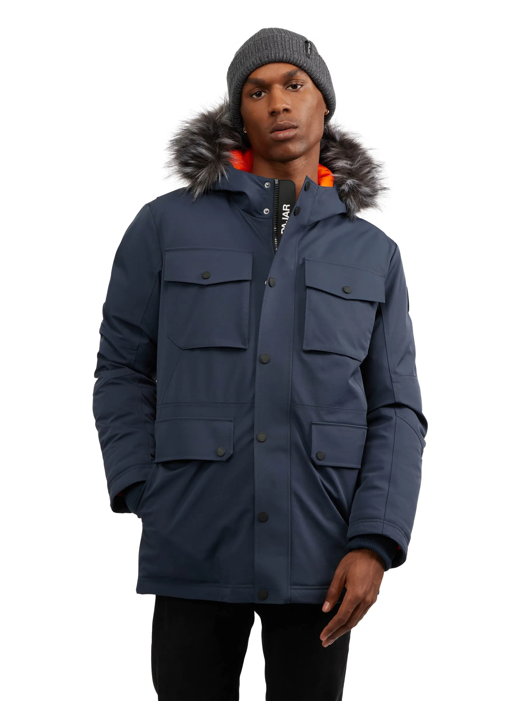 Soren Men's Parka w/Faux Fur Trim