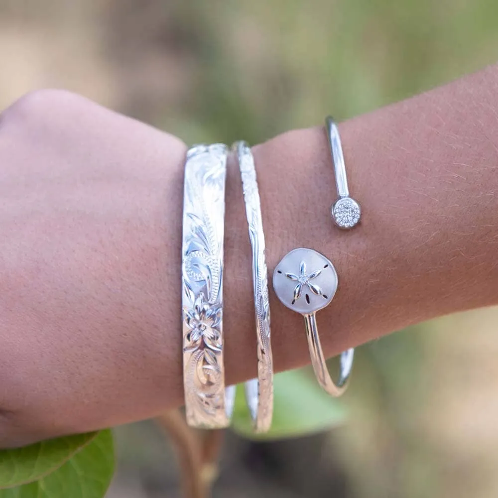 Sunset Sand Dollar Sleek Bangle